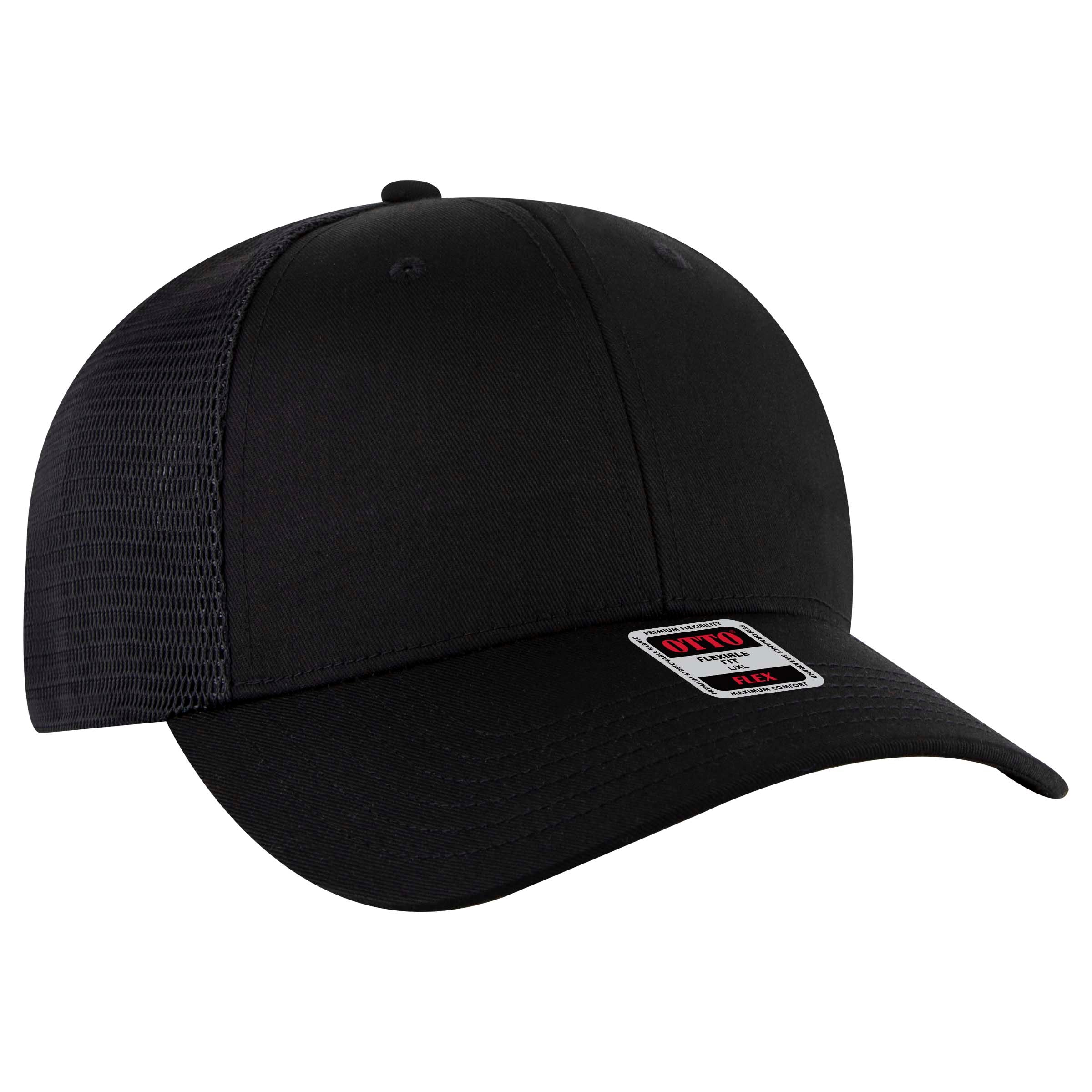 135-2 OTTO CAP "OTTO FLEX" 6 Panel Low Profile Mesh Back Trucker Hat