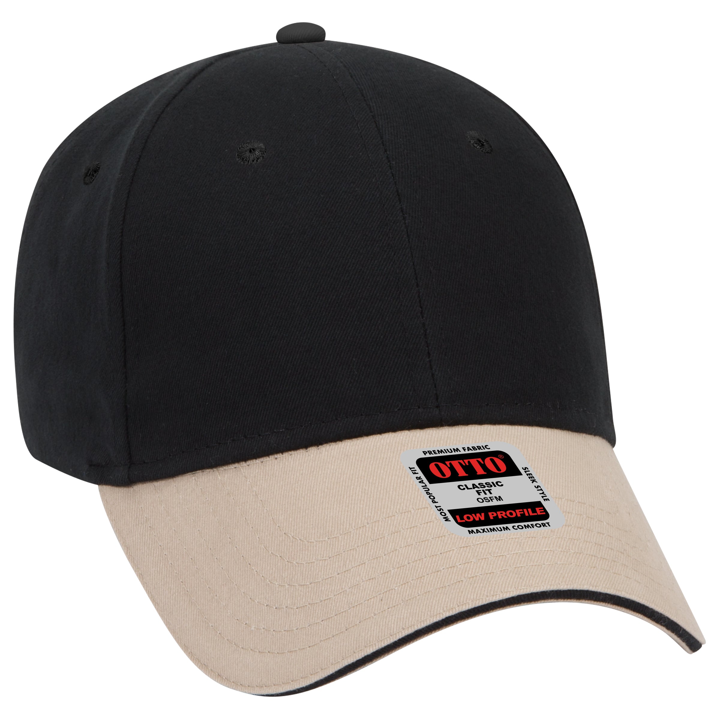 23-430 OTTO CAP 6 Panel Low Profile Baseball Cap