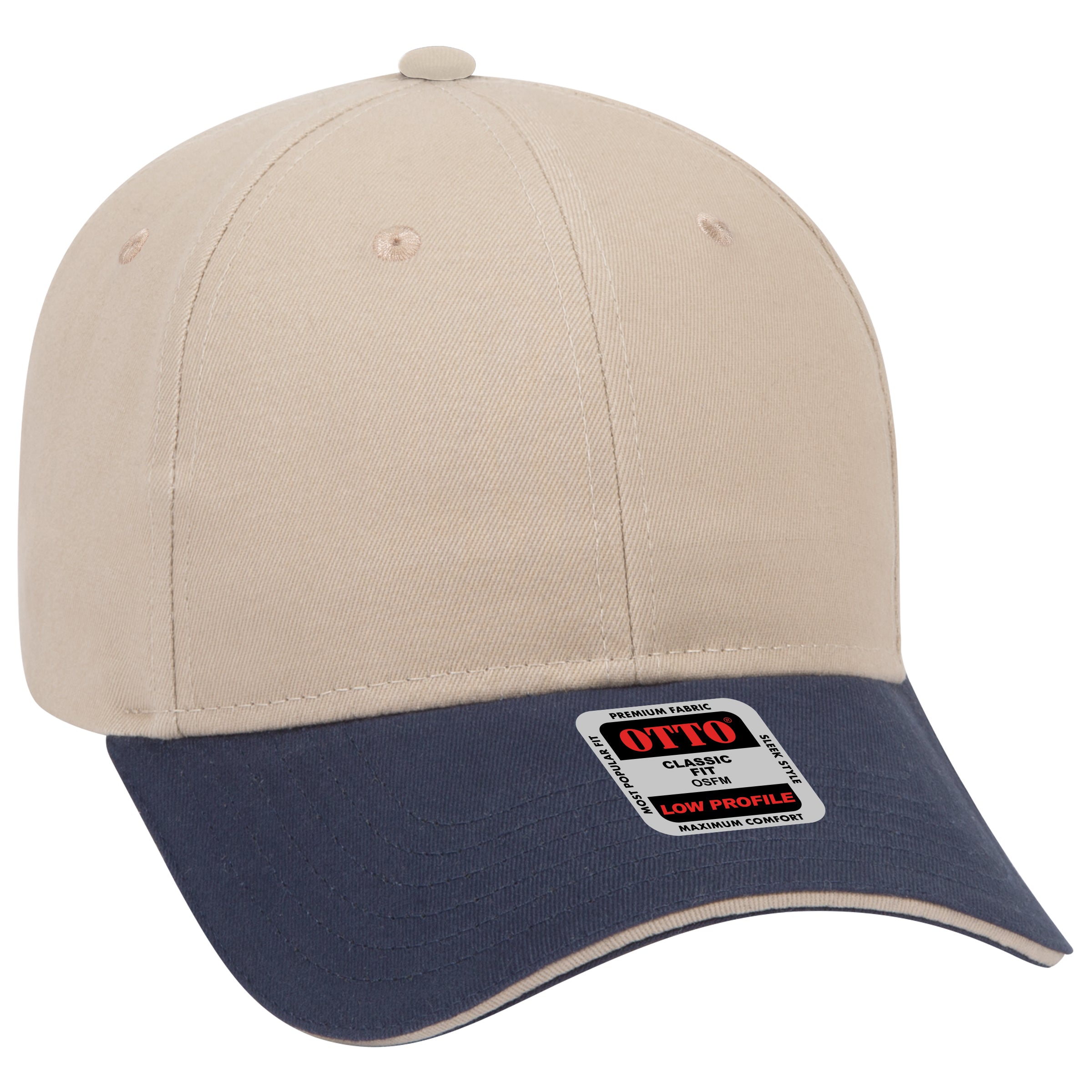 23-430 OTTO CAP 6 Panel Low Profile Baseball Cap