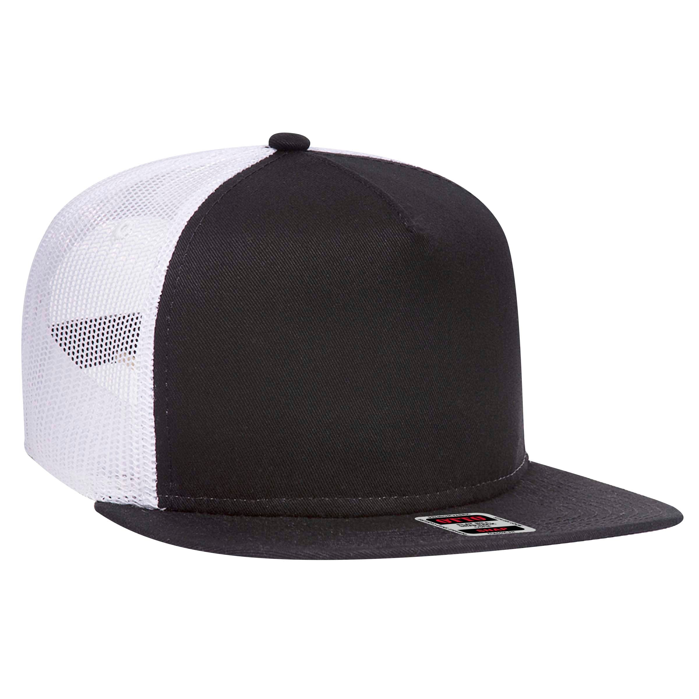 154-1124 OTTO CAP "OTTO SNAP" 5 Panel Mid Profile Mesh Back Trucker Snapback Hat