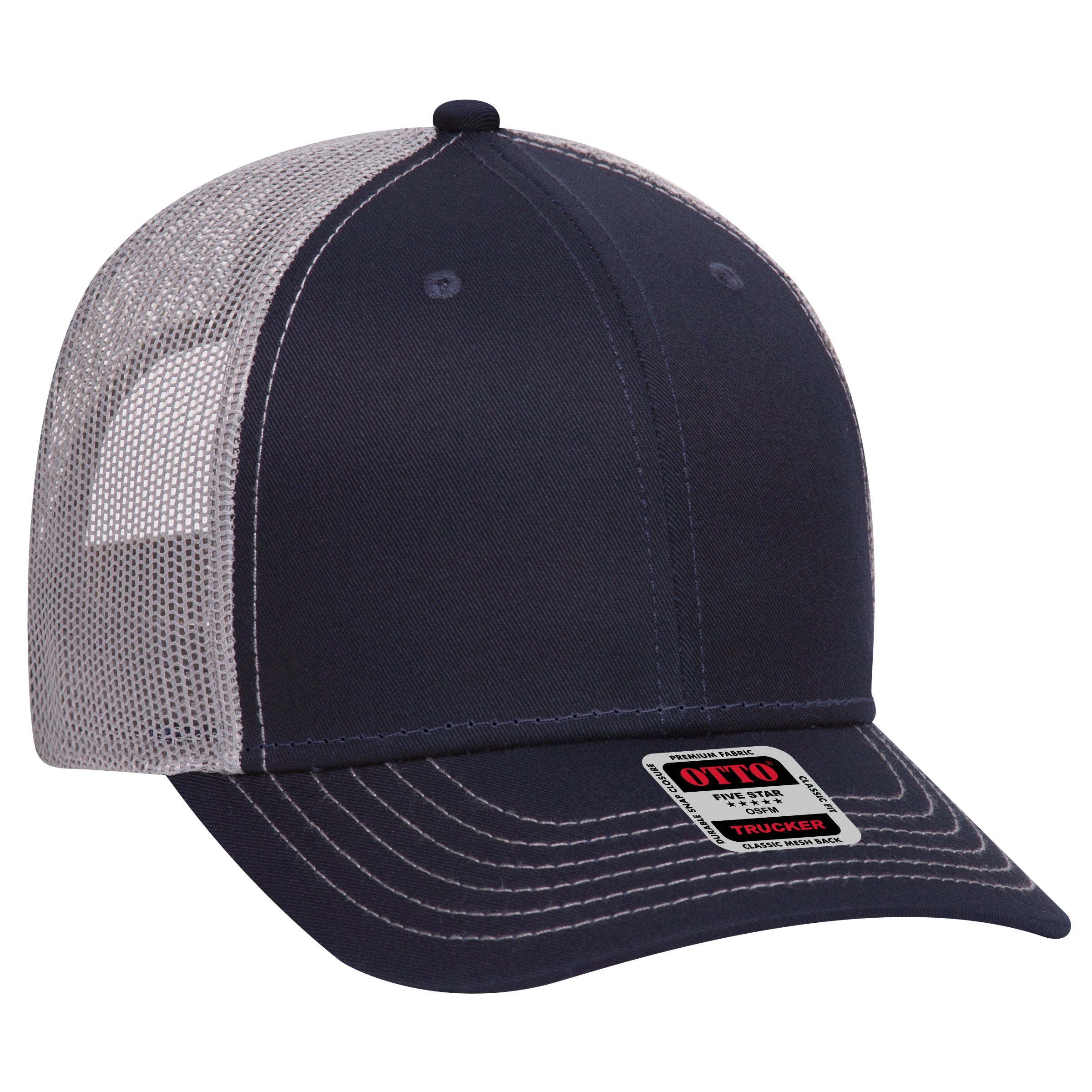 83-1239 OTTO CAP 6 Panel Low Profile Mesh Back Trucker Hat