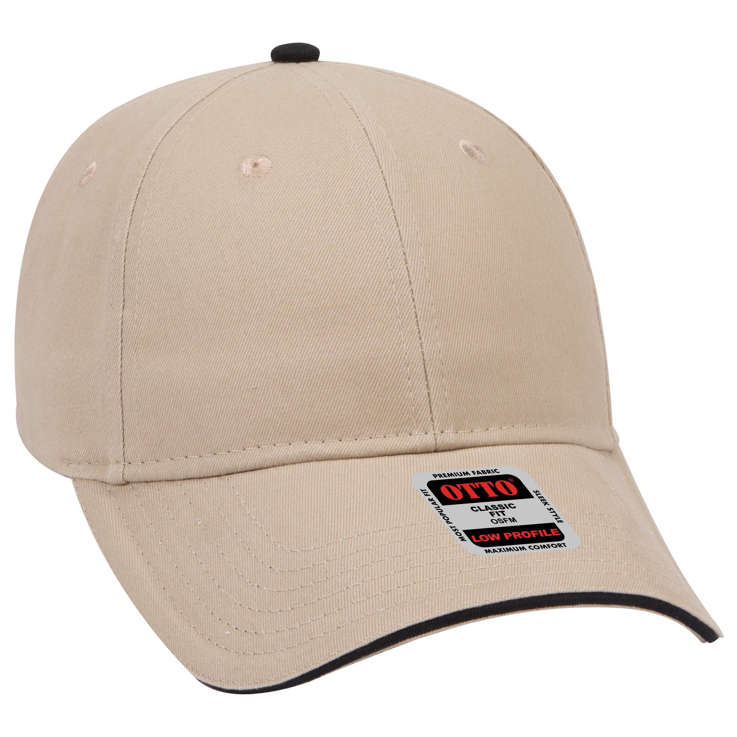 23-430 OTTO CAP 6 Panel Low Profile Baseball Cap