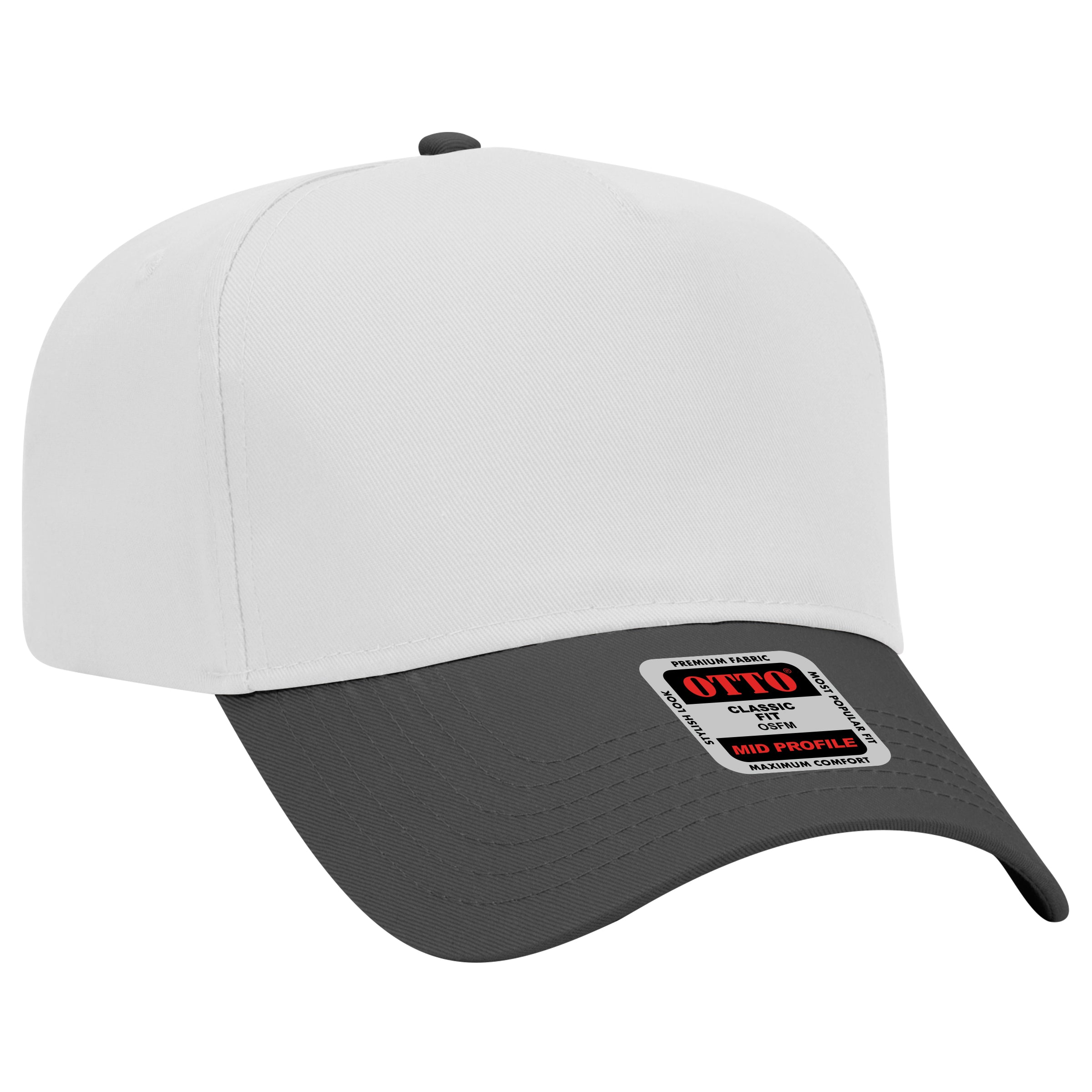 31-069 OTTO CAP 5 Panel Mid Profile Baseball Cap