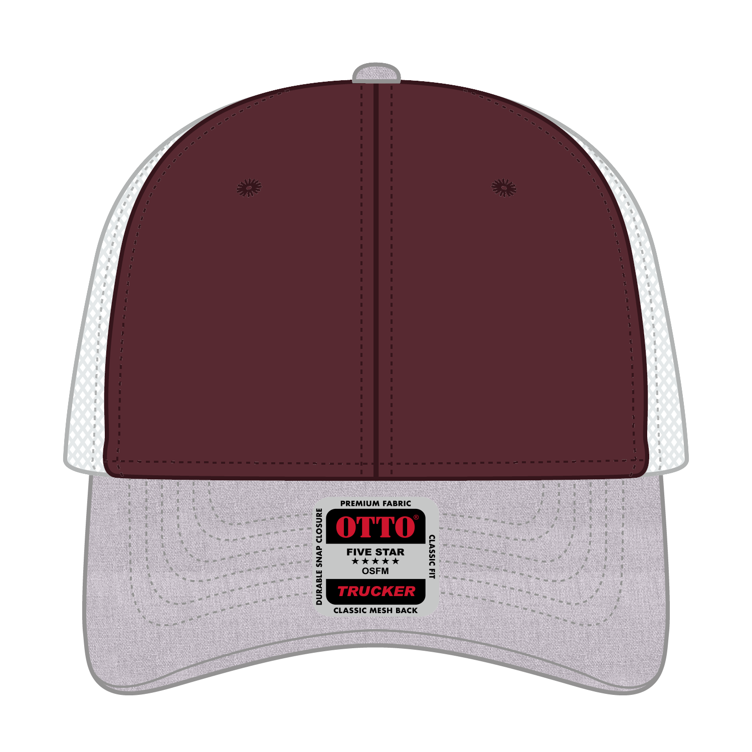 83-1239 OTTO CAP 6 Panel Low Profile Mesh Back Trucker Hat