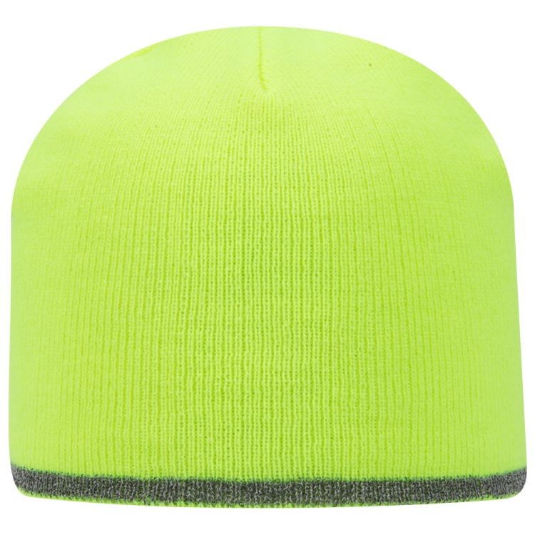 91-1237 OTTO CAP 9" Classic Knit Beanie w/ Reflective Stripe