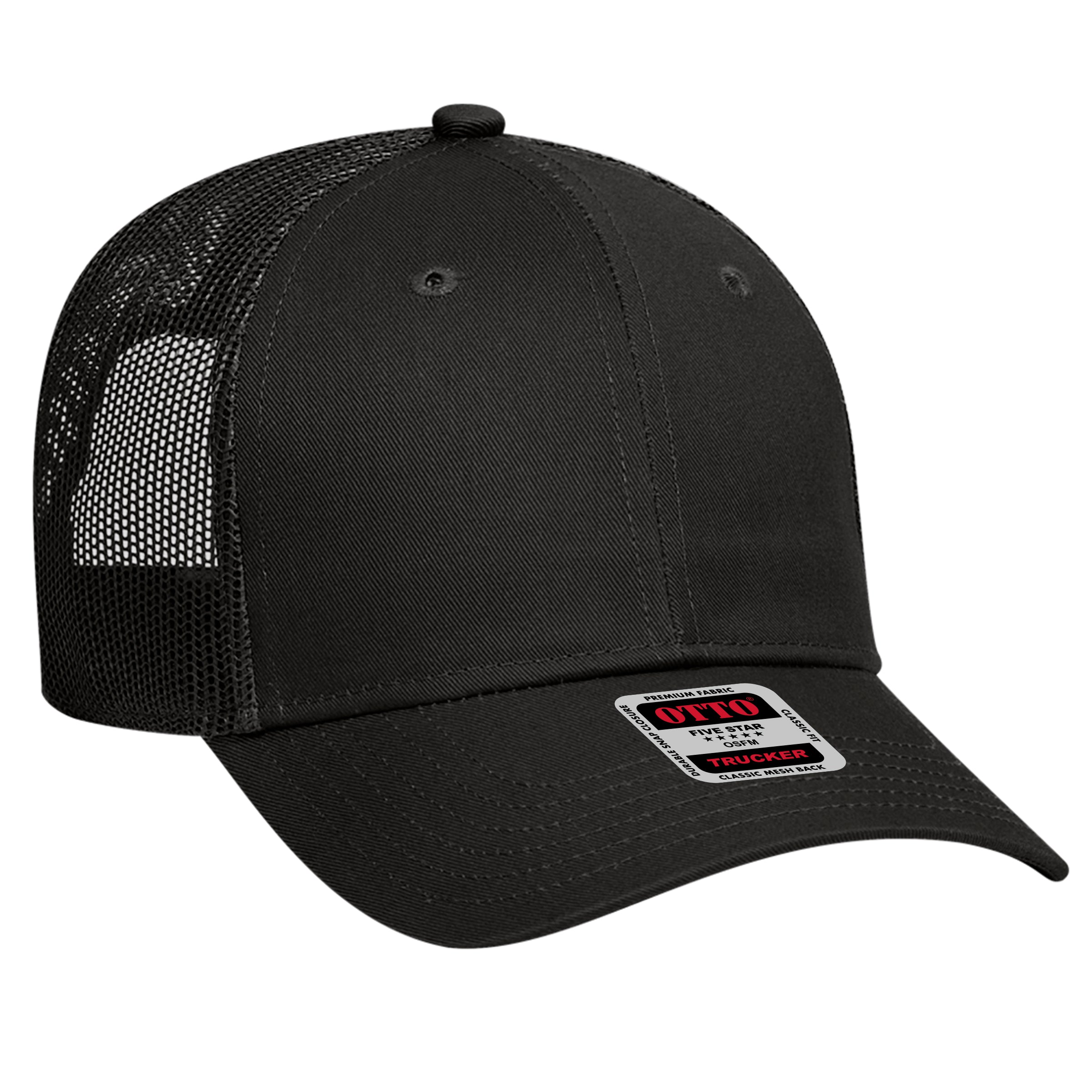83-473 OTTO CAP 6 Panel Low Profile Mesh Back Trucker Hat