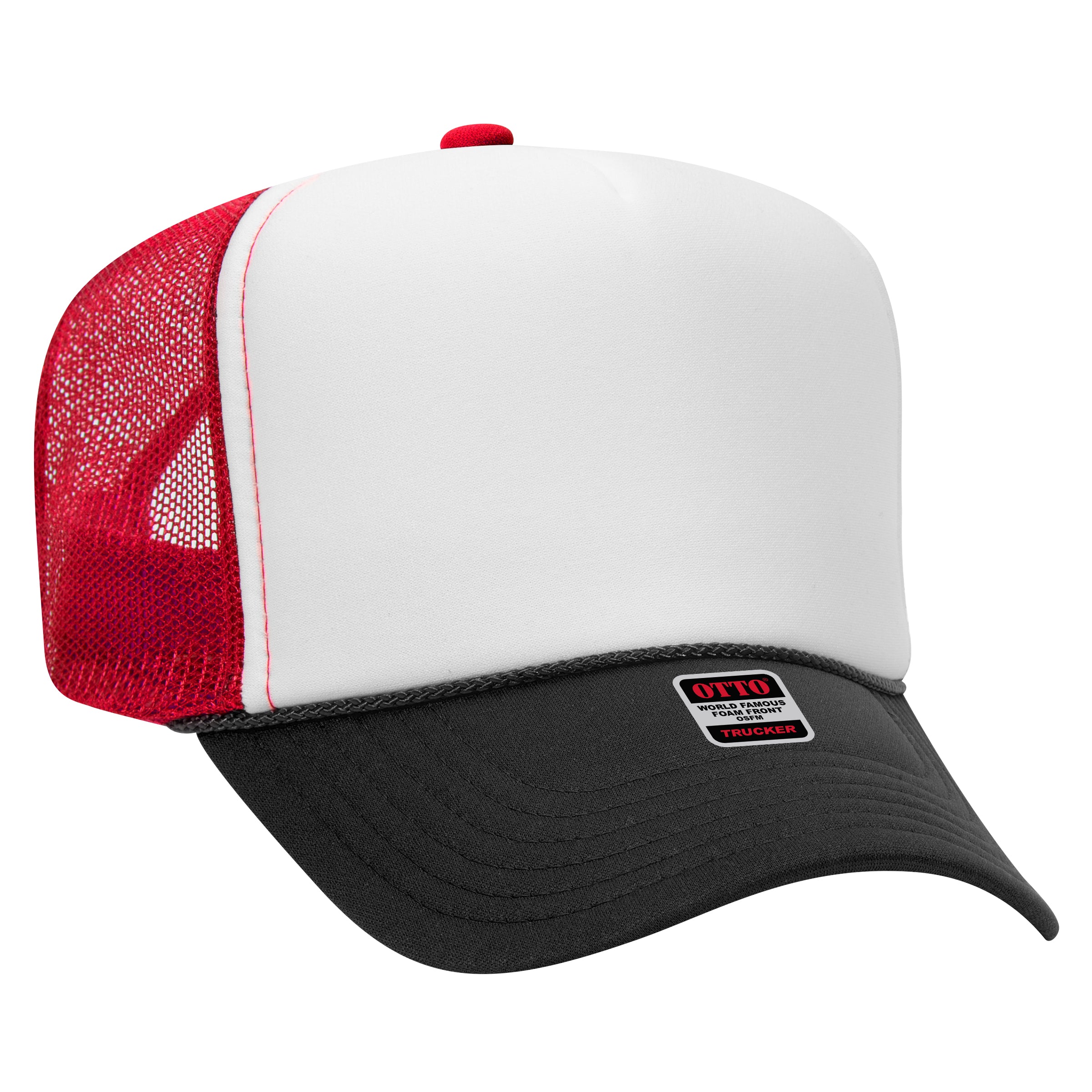 39-165 OTTO CAP 5 Panel High Crown Mesh Back Trucker Hat