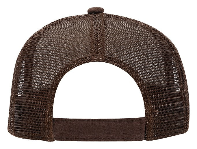 32-934 OTTO CAP 5 Panel Mid Profile Mesh Back Trucker Hat