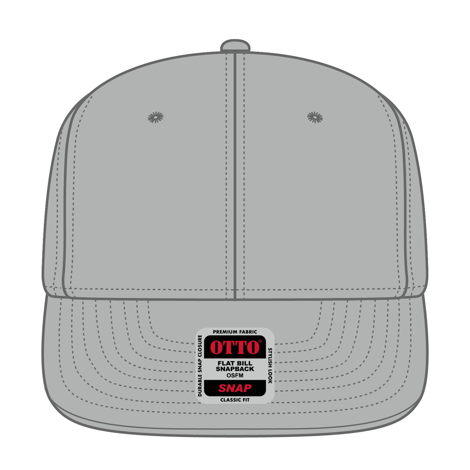 125-978 OTTO CAP "OTTO SNAP" 6 Panel Pro Style Snapback Hat