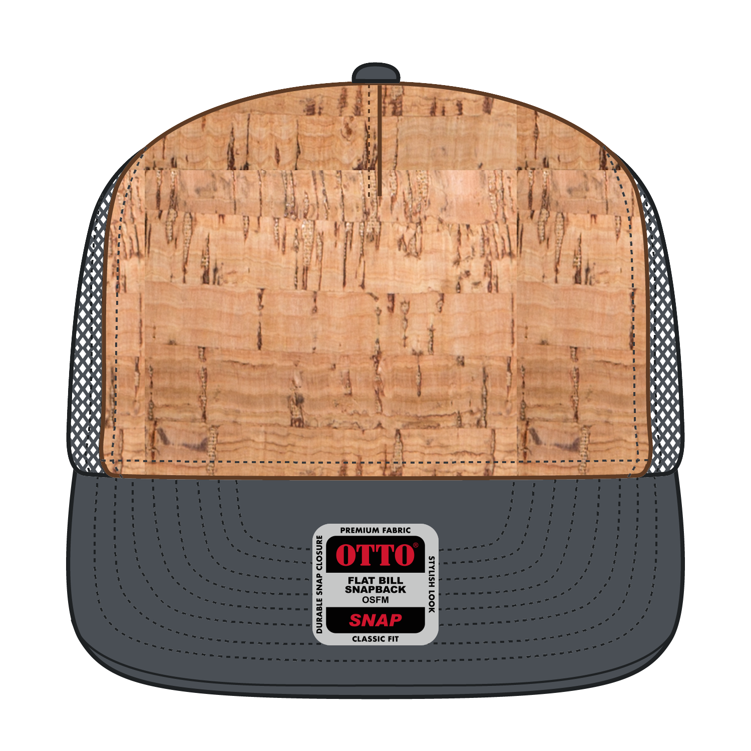 154-1174 OTTO CAP "OTTO SNAP" 5 Panel Pro Style Mesh Back Trucker Snapback Hat