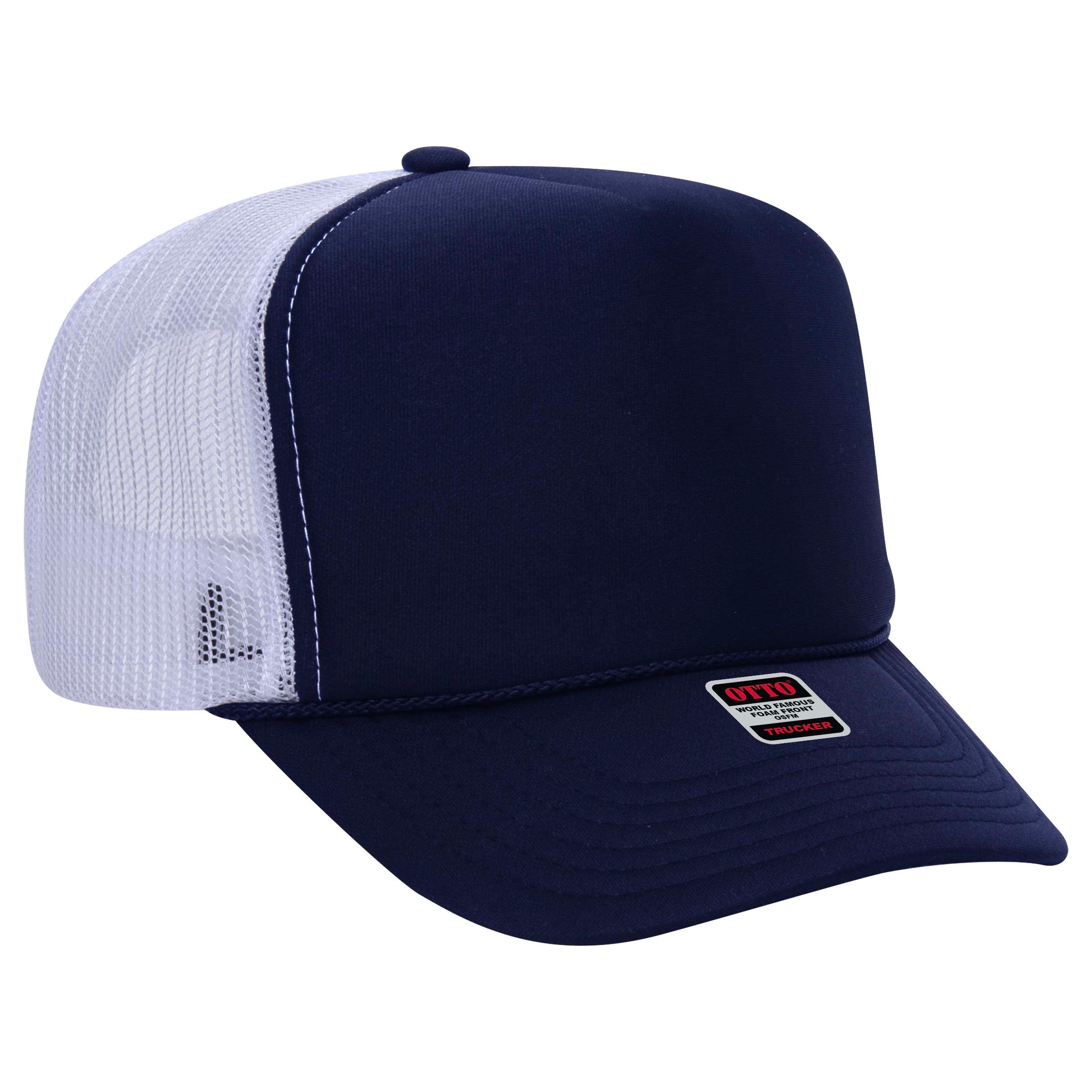 39-165 OTTO CAP 5 Panel High Crown Mesh Back Trucker Hat
