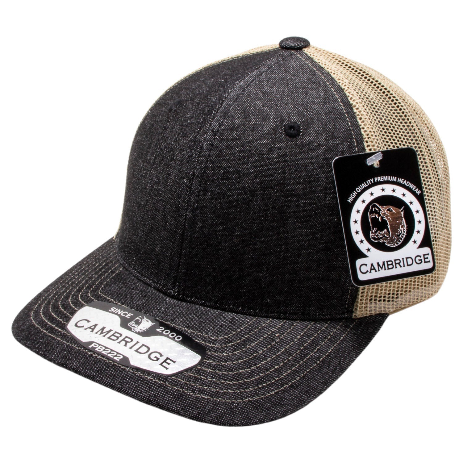 SKU:222DBKDKH|COLOR:Black Denim/Khaki