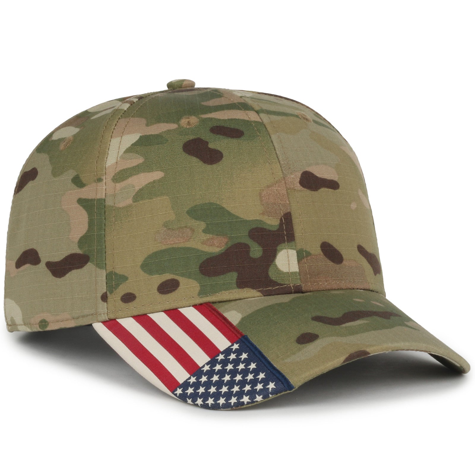 Outdoor Cap CWF-405 Multicam Cap w/Flag Visor