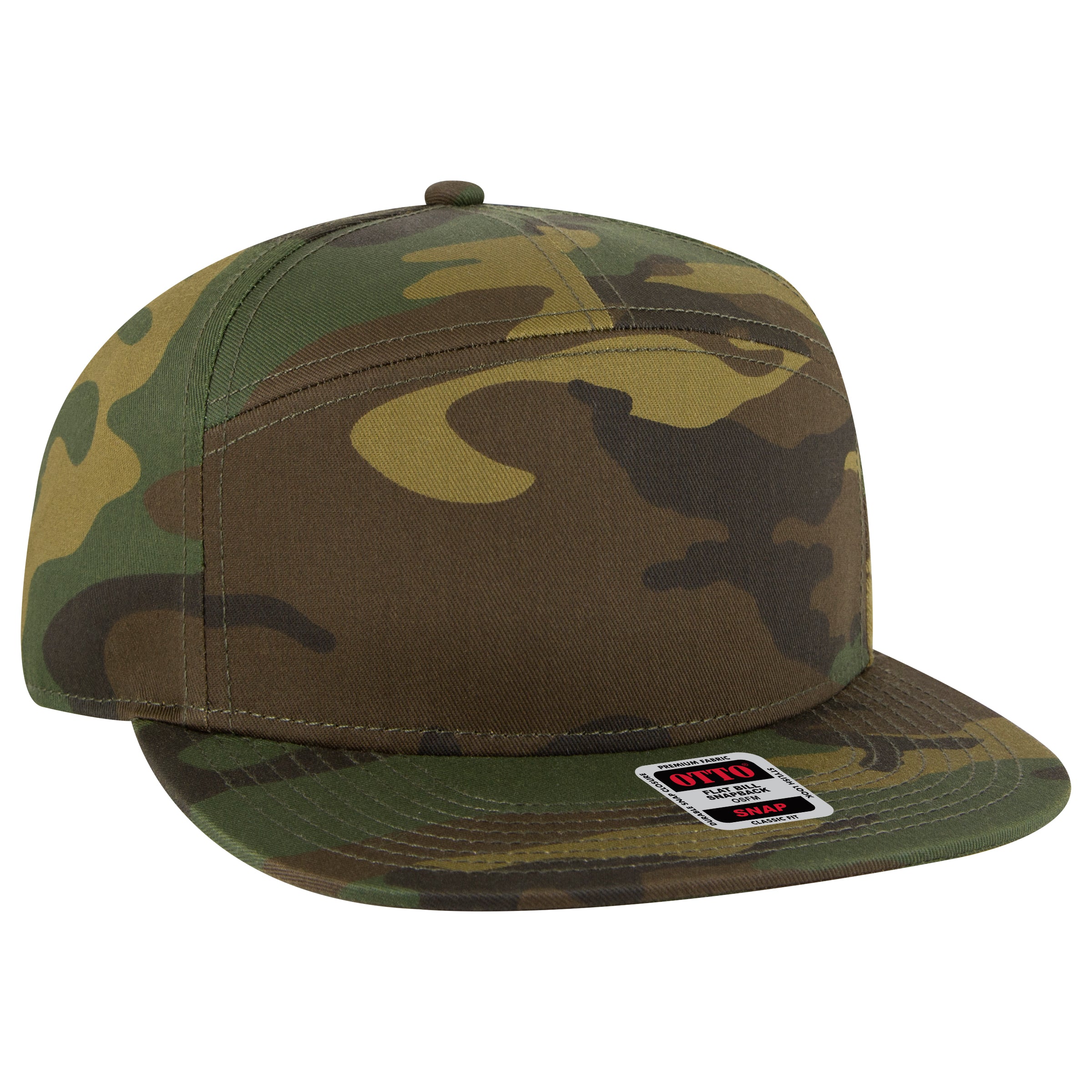 177-1331 OTTO CAP "OTTO SNAP" 7 Panel Mid Profile Snapback Hat