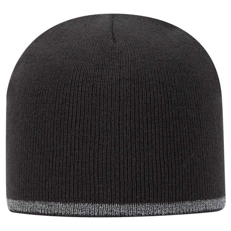 91-1237 OTTO CAP 9" Classic Knit Beanie w/ Reflective Stripe