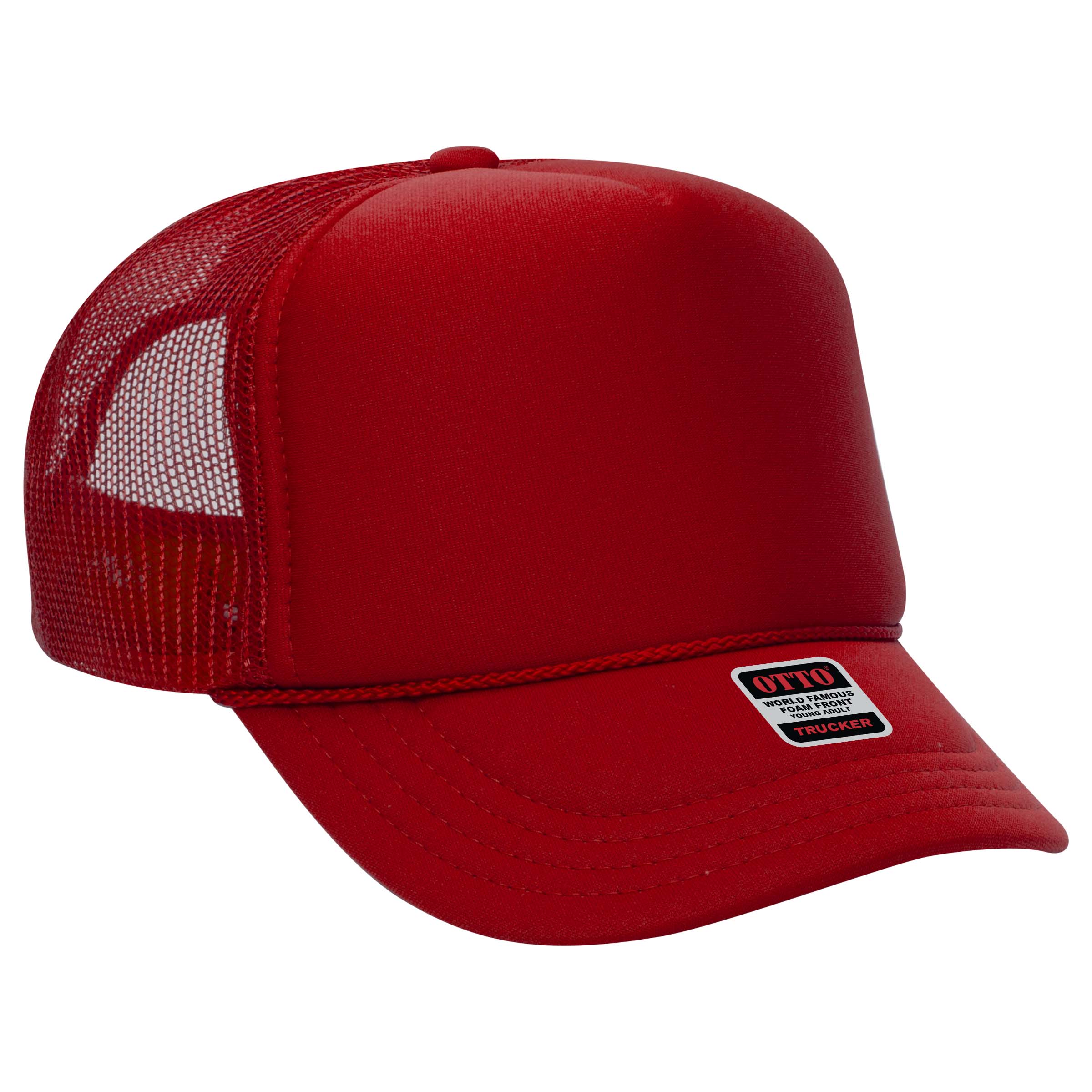 39-165 OTTO CAP 5 Panel High Crown Mesh Back Trucker Hat
