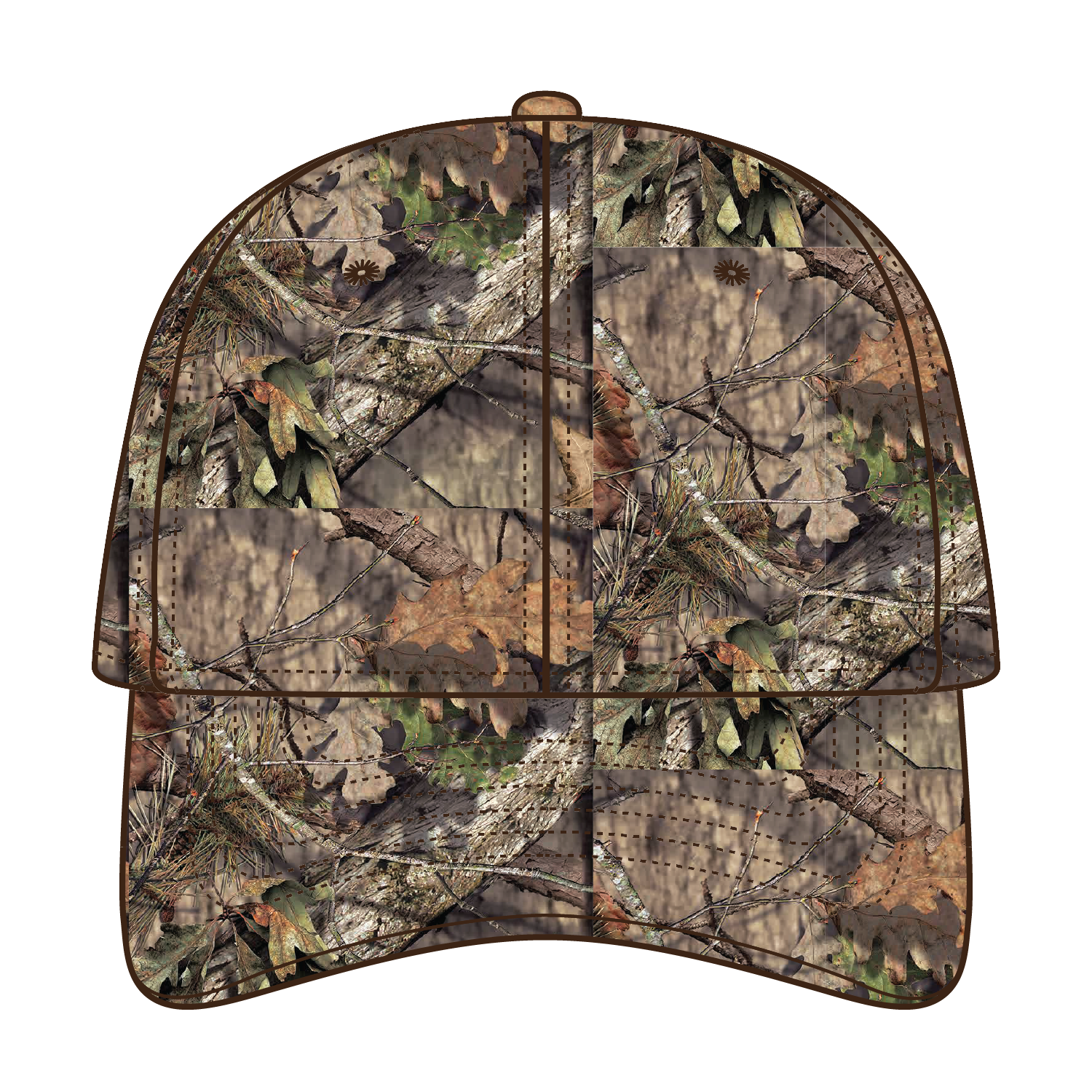 171-1296 OTTO CAP Mossy Oak Camouflage Garment Washed 6 Panel Low Profile Baseball Cap