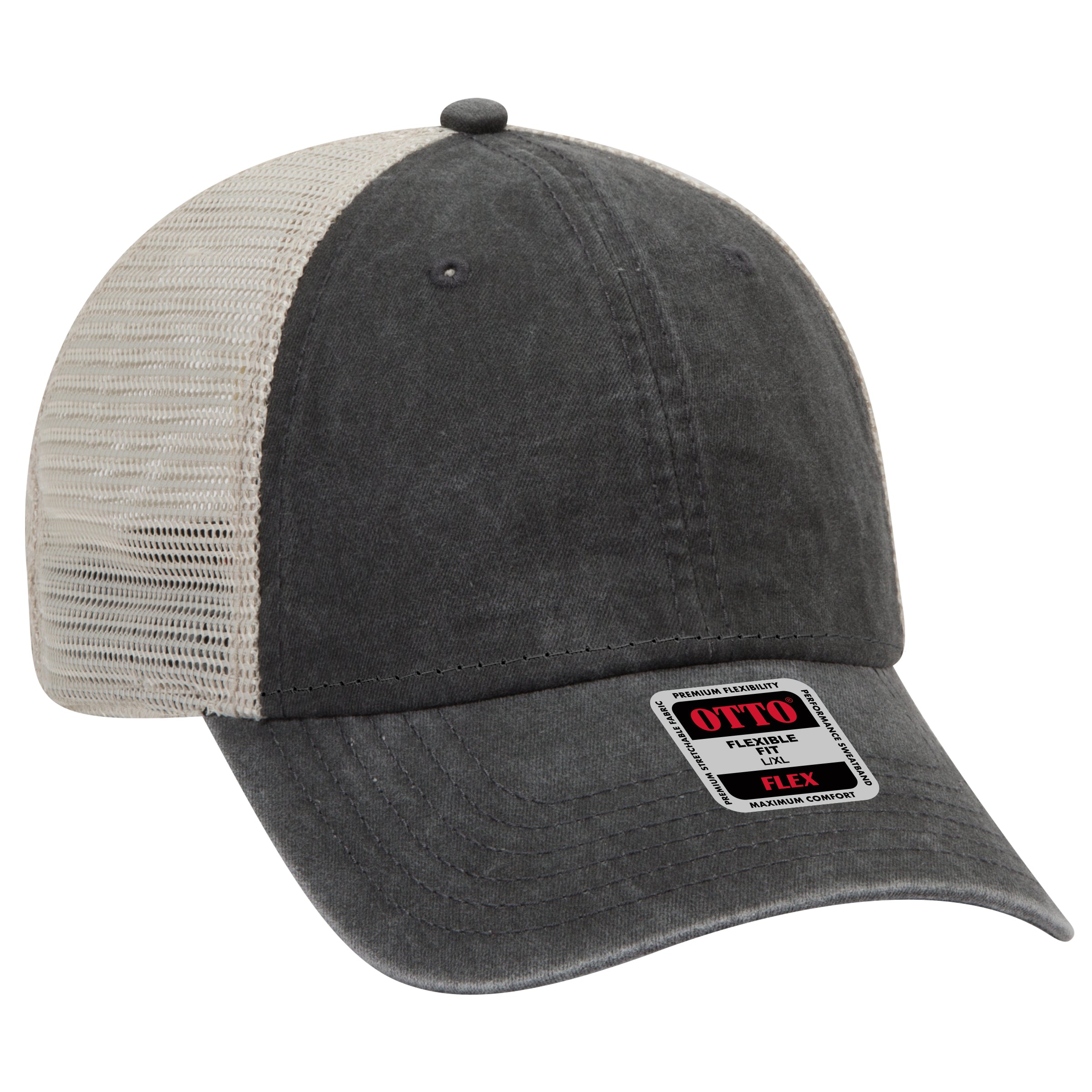 169-1264 OTTO CAP "OTTO FLEX" 6 Panel Low Profile Mesh Back Trucker Hat