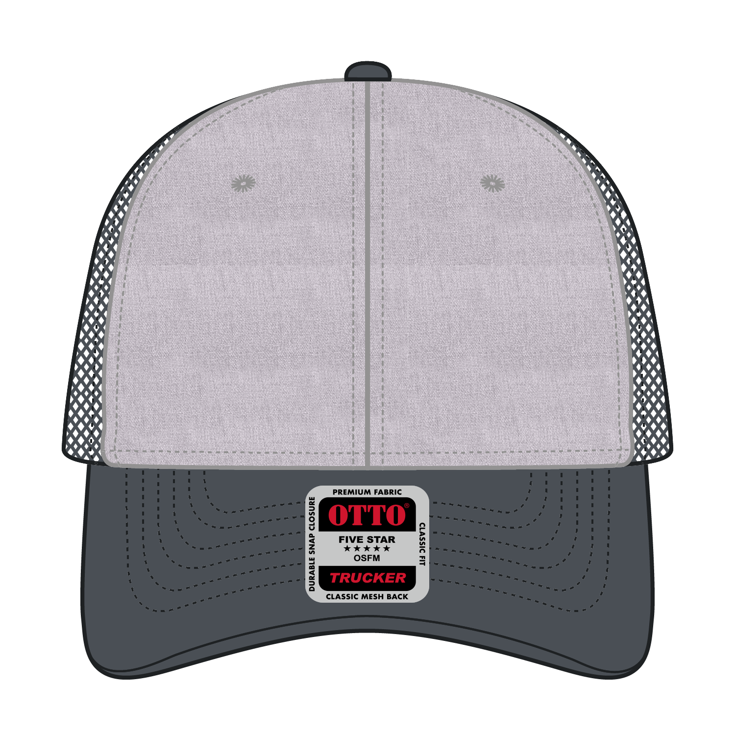 83-473 OTTO CAP 6 Panel Low Profile Mesh Back Trucker Hat