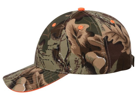 71-602 OTTO CAP Camouflage 6 Panel Low Profile Baseball Cap