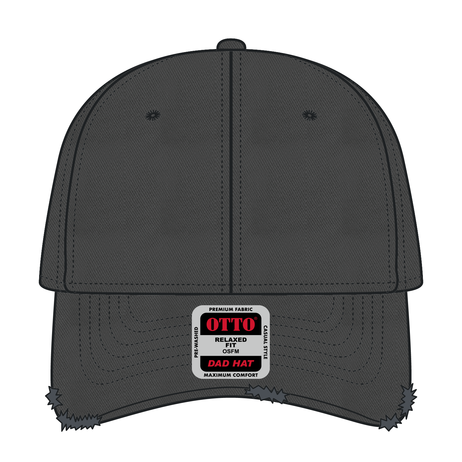 104-764 OTTO CAP 6 Panel Low Profile Dad Hat