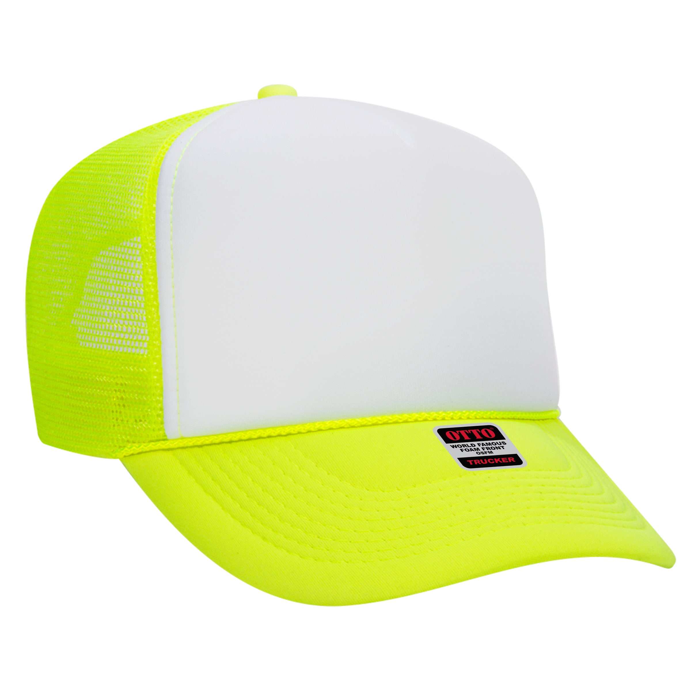 39-165 OTTO CAP 5 Panel High Crown Mesh Back Trucker Hat