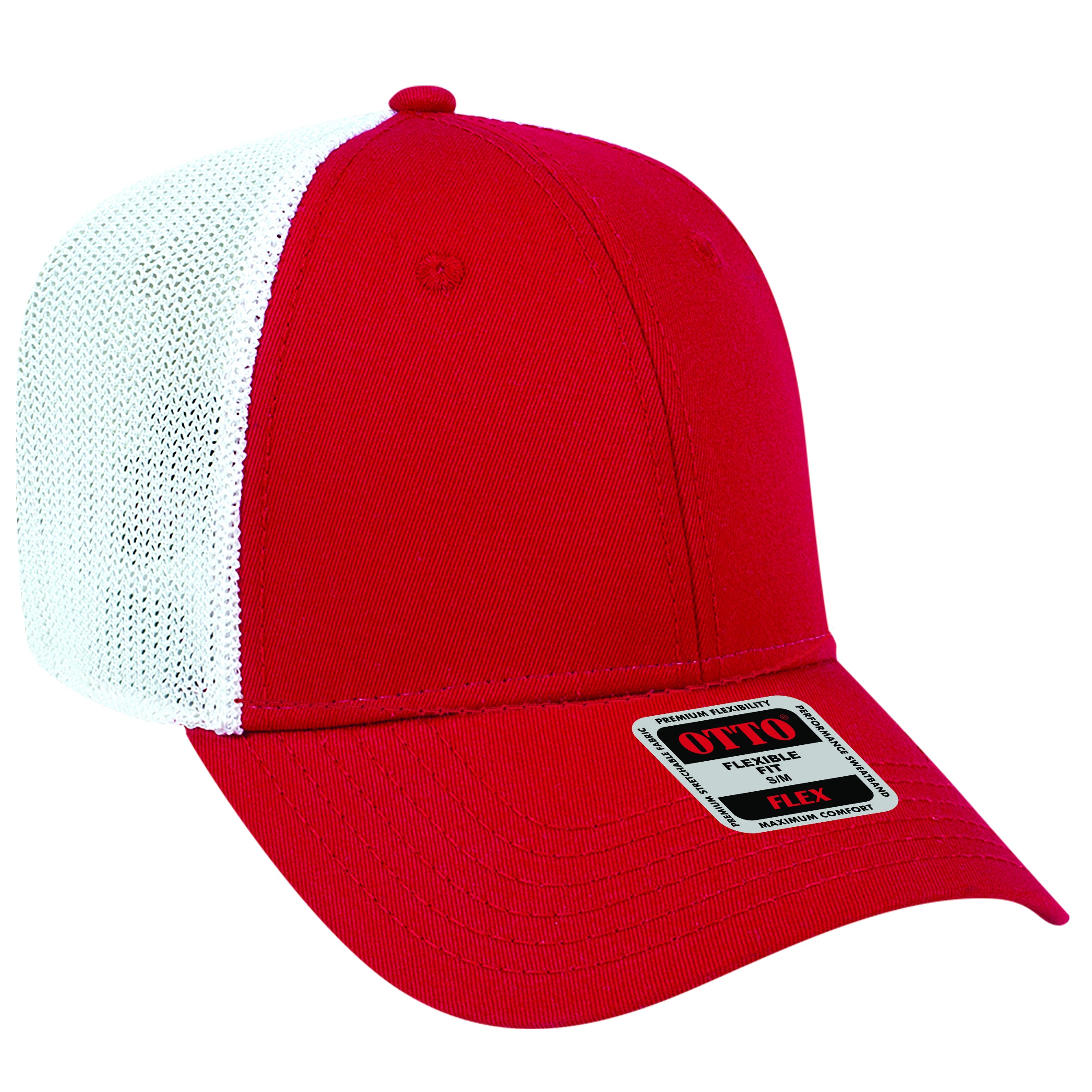 135-1230 OTTO CAP "OTTO FLEX" 6 Panel Low Profile Mesh Back Trucker Hat