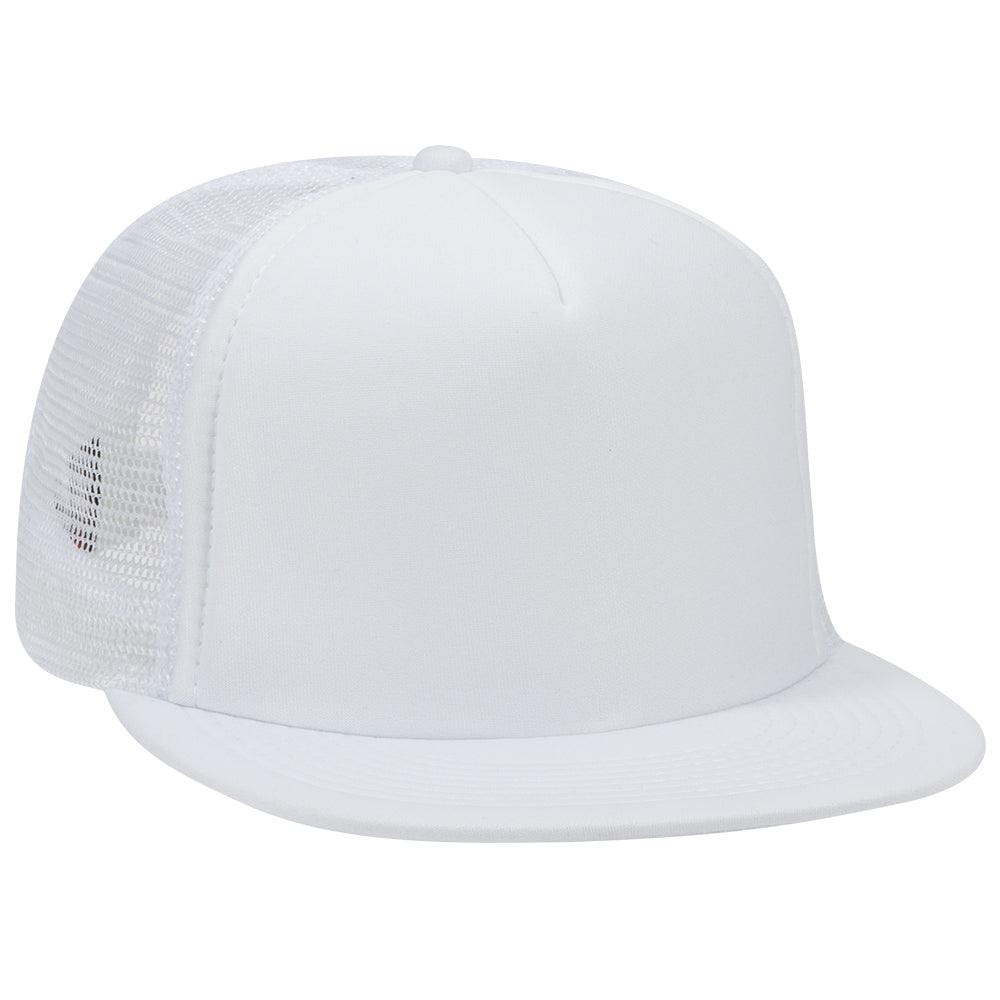 132-1037 OTTO CAP "OTTO SNAP" 5 Panel High Crown Mesh Back Trucker Snapback Hat