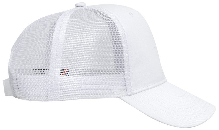 30-1103 OTTO CAP 6 Panel Mid Profile Mesh Back Trucker Hat