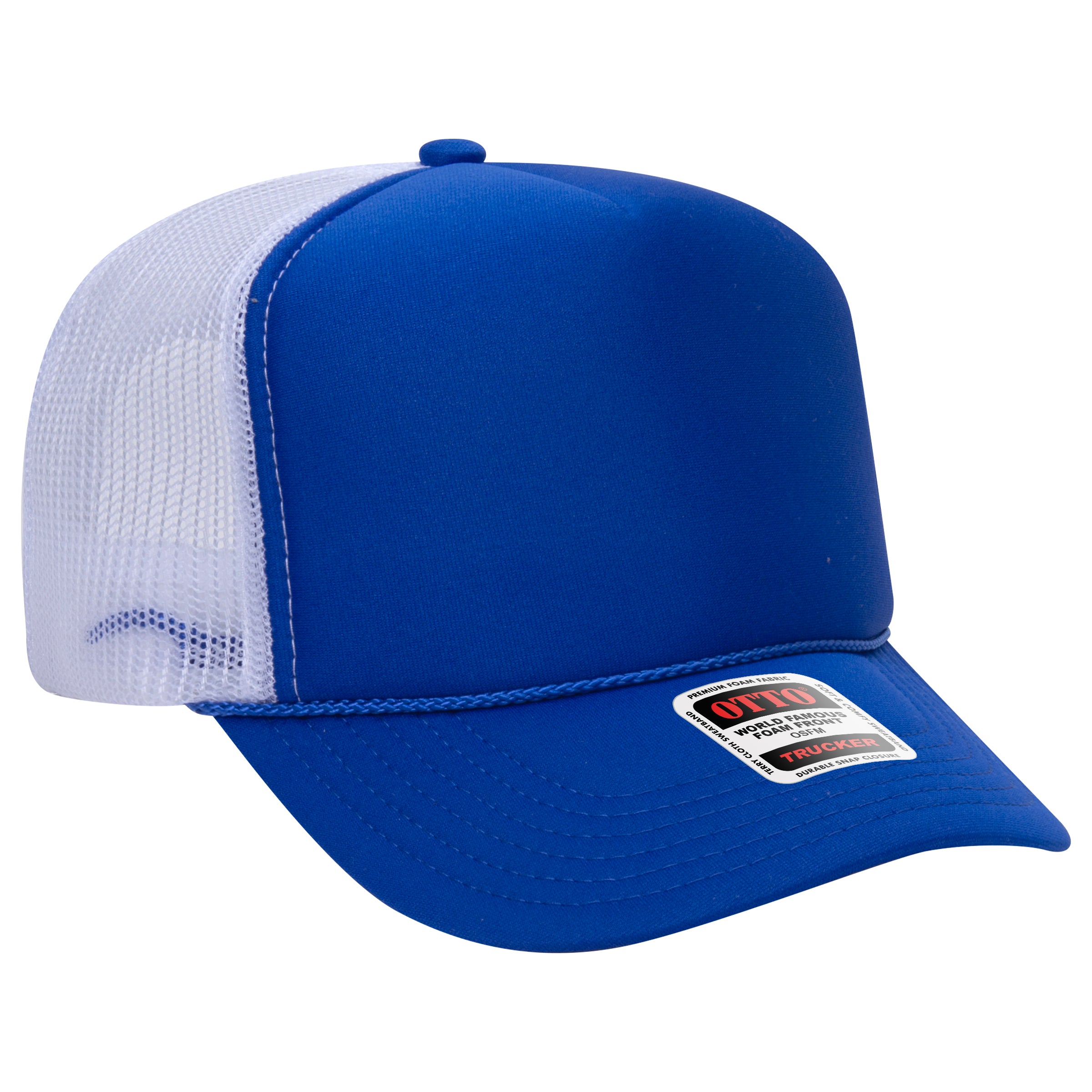 39-165 OTTO CAP 5 Panel High Crown Mesh Back Trucker Hat