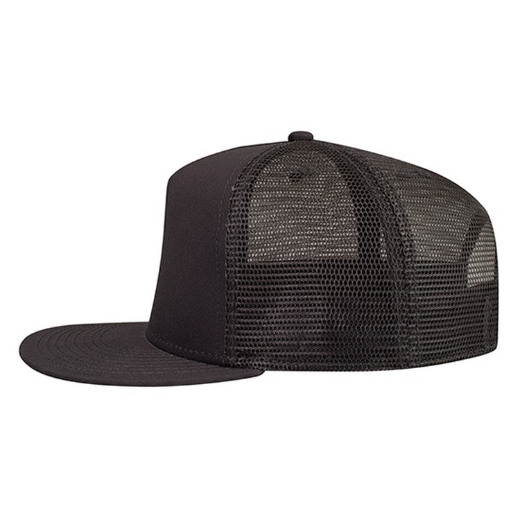 154-1124 OTTO CAP "OTTO SNAP" 5 Panel Mid Profile Mesh Back Trucker Snapback Hat
