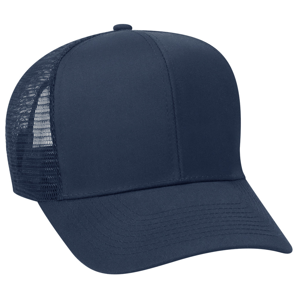 30-287 OTTO CAP 6 Panel Mid Profile Mesh Back Trucker Hat