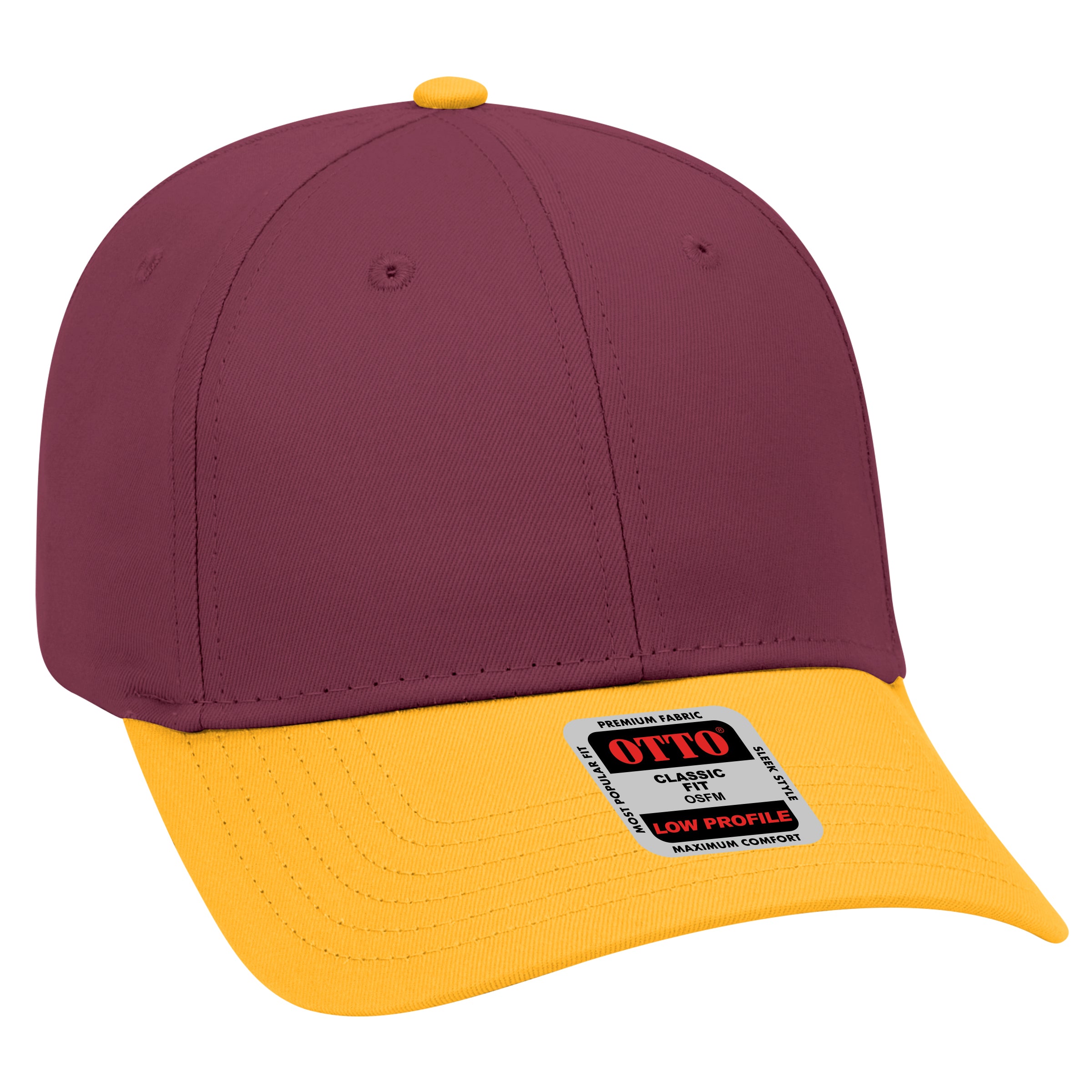 19-536 OTTO CAP 6 Panel Low Profile Baseball Cap