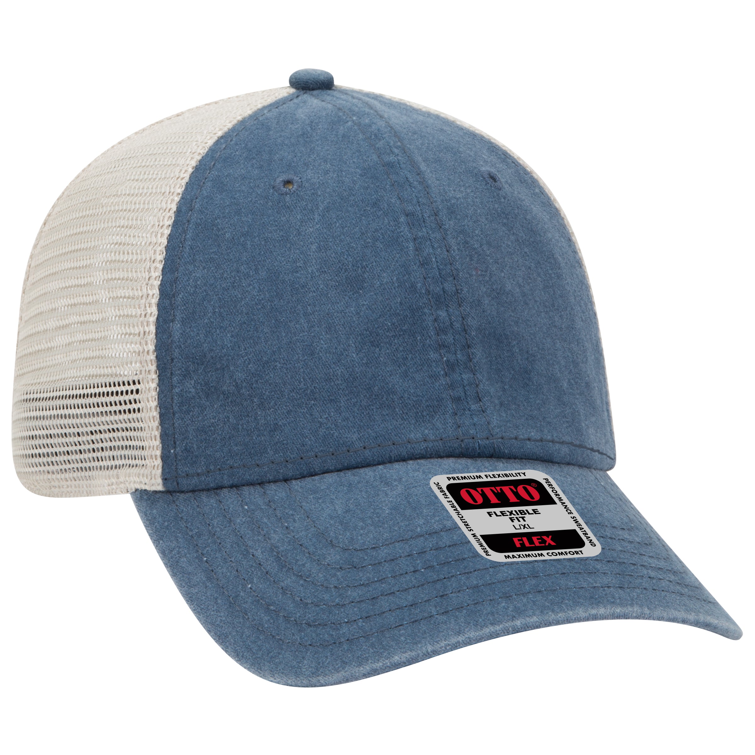 169-1264 OTTO CAP "OTTO FLEX" 6 Panel Low Profile Mesh Back Trucker Hat