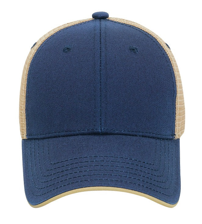 122-945 OTTO CAP 6 Panel Low Profile Mesh Back Trucker Hat