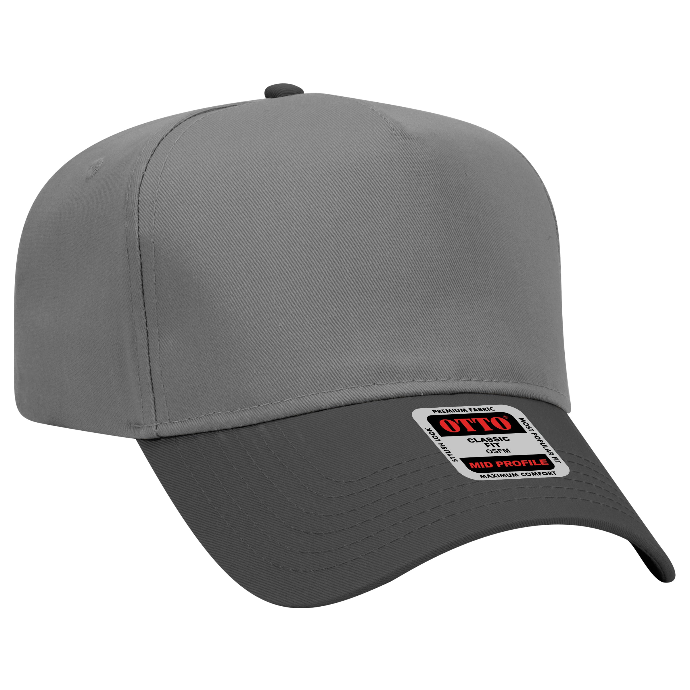 31-069 OTTO CAP 5 Panel Mid Profile Baseball Cap