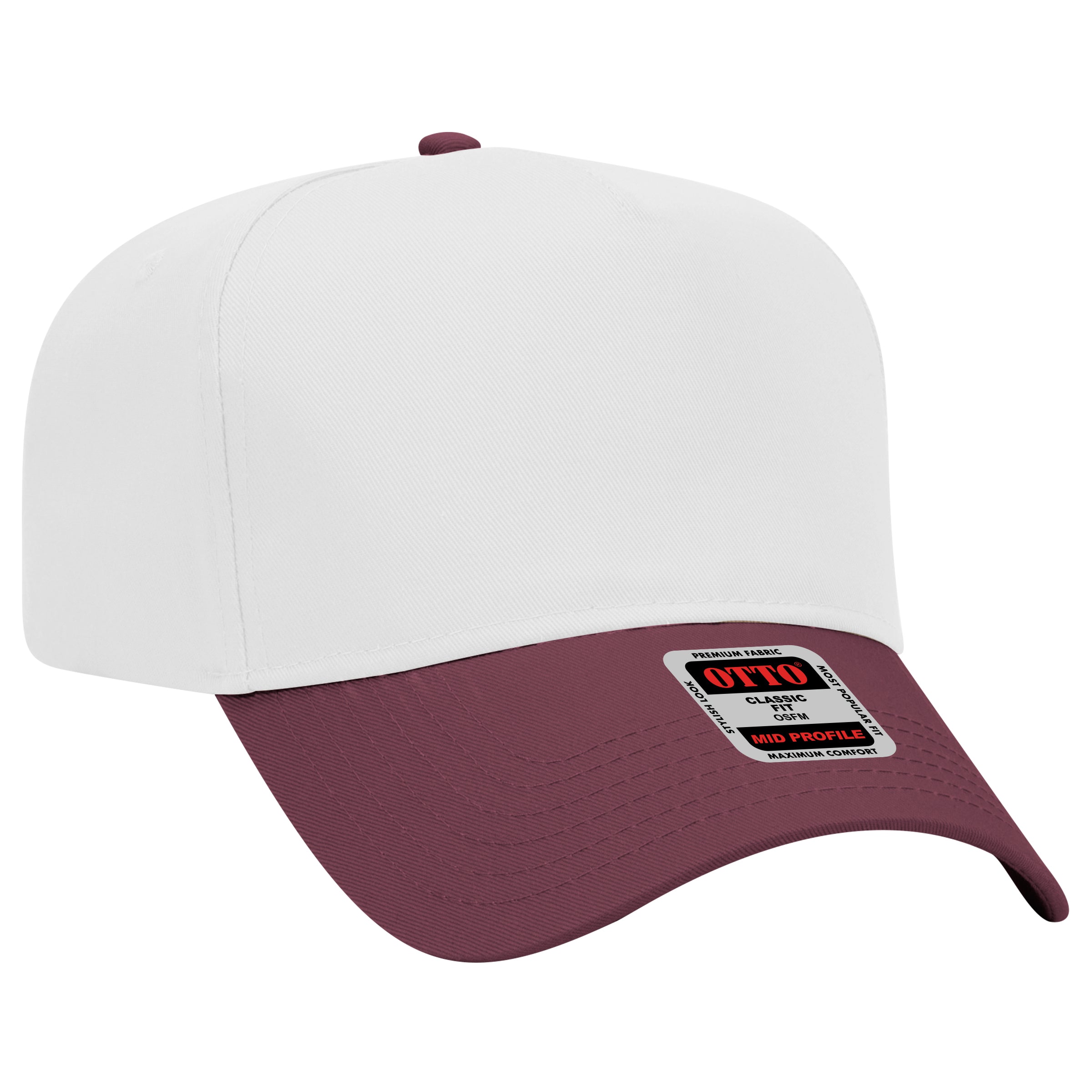 31-069 OTTO CAP 5 Panel Mid Profile Baseball Cap