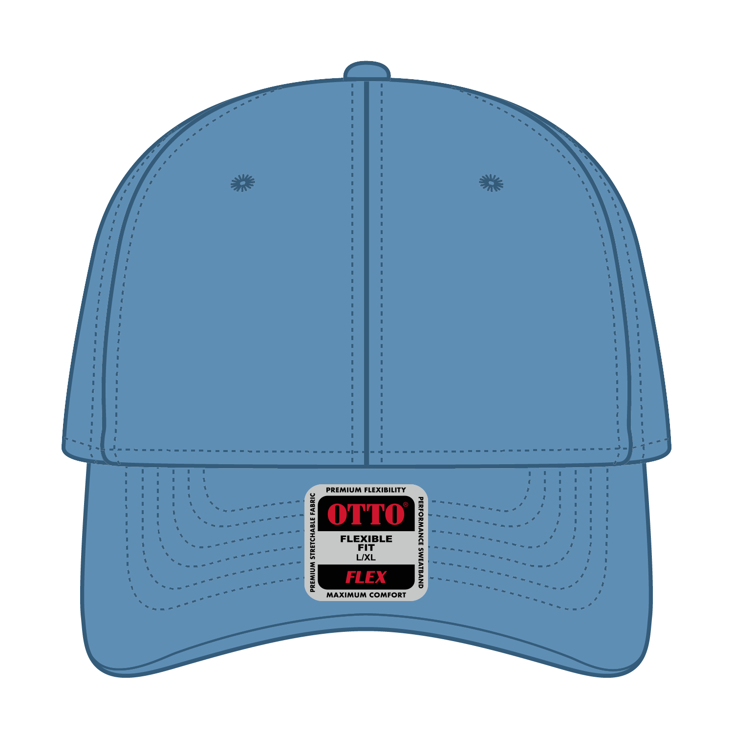 11-1167 OTTO CAP "OTTO FLEX" 6 Panel Low Profile Baseball Cap