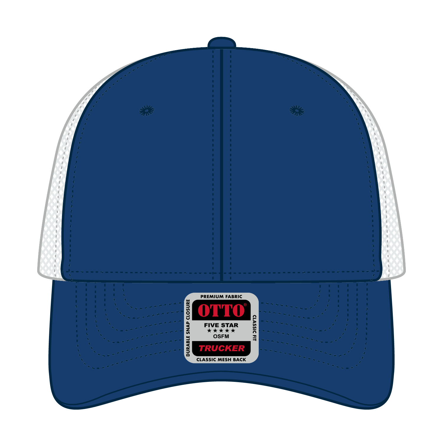 83-473 OTTO CAP 6 Panel Low Profile Mesh Back Trucker Hat