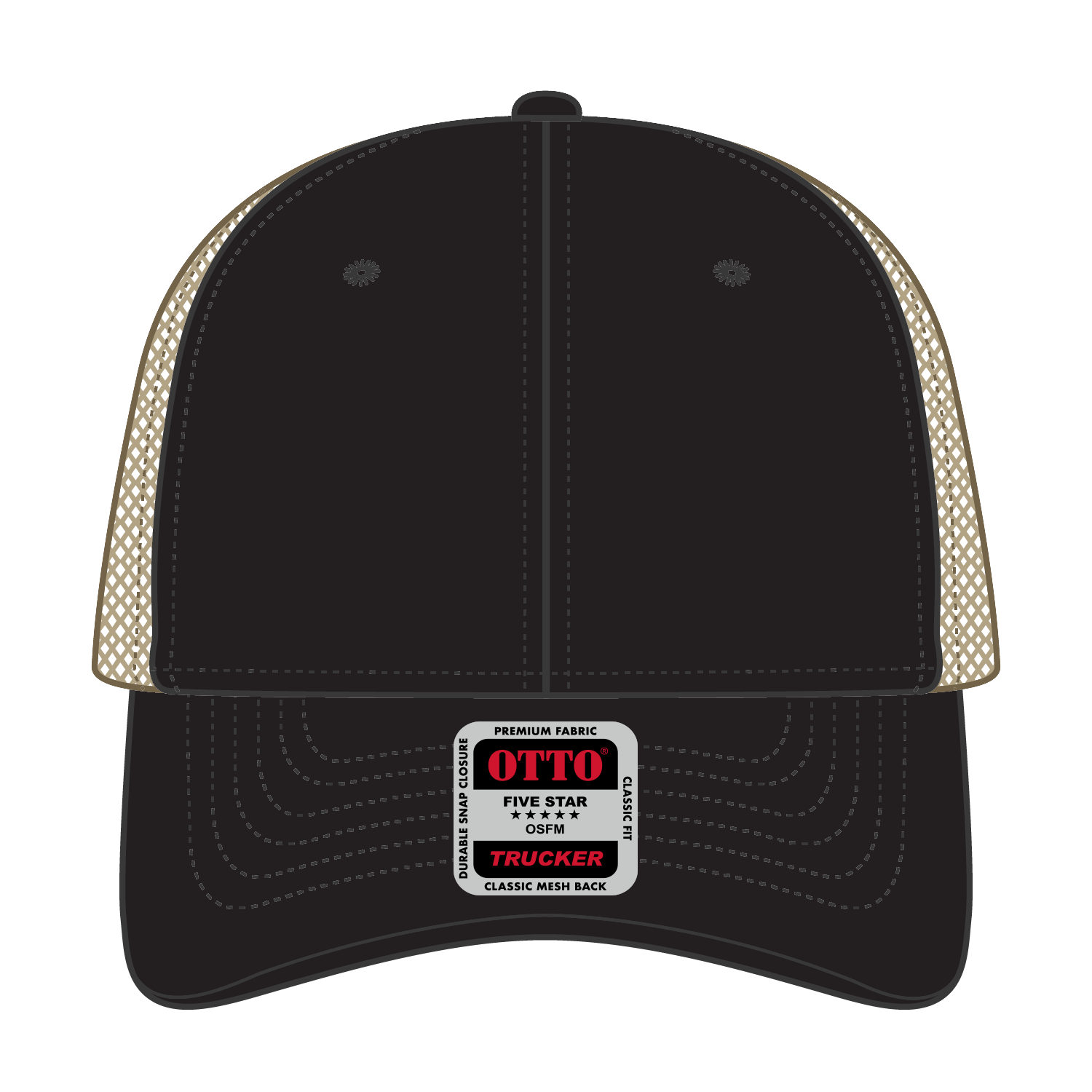 83-473 OTTO CAP 6 Panel Low Profile Mesh Back Trucker Hat