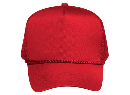 39-071 OTTO CAP 5 Panel Mid Profile Mesh Back Trucker Hat