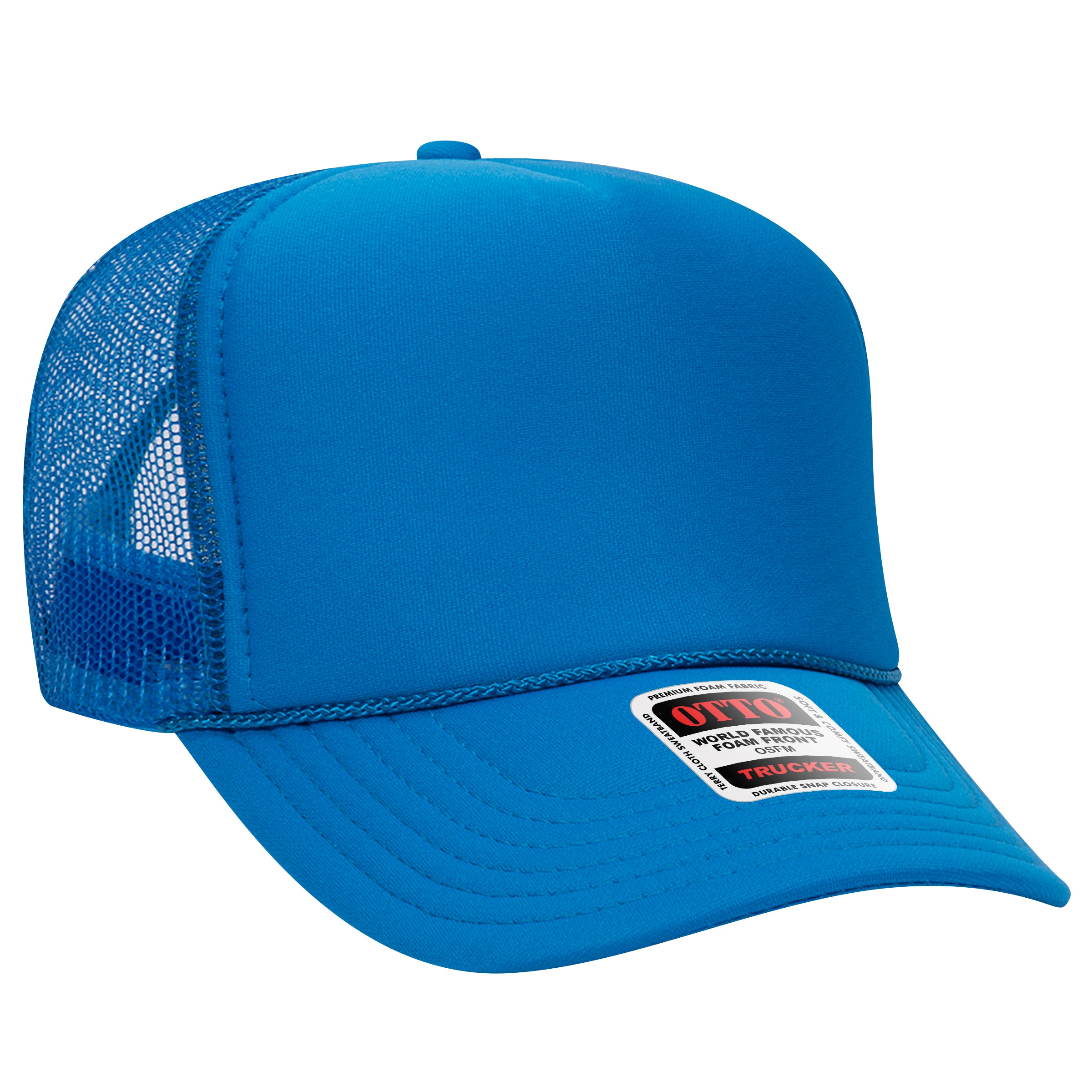 39-165 OTTO CAP 5 Panel High Crown Mesh Back Trucker Hat