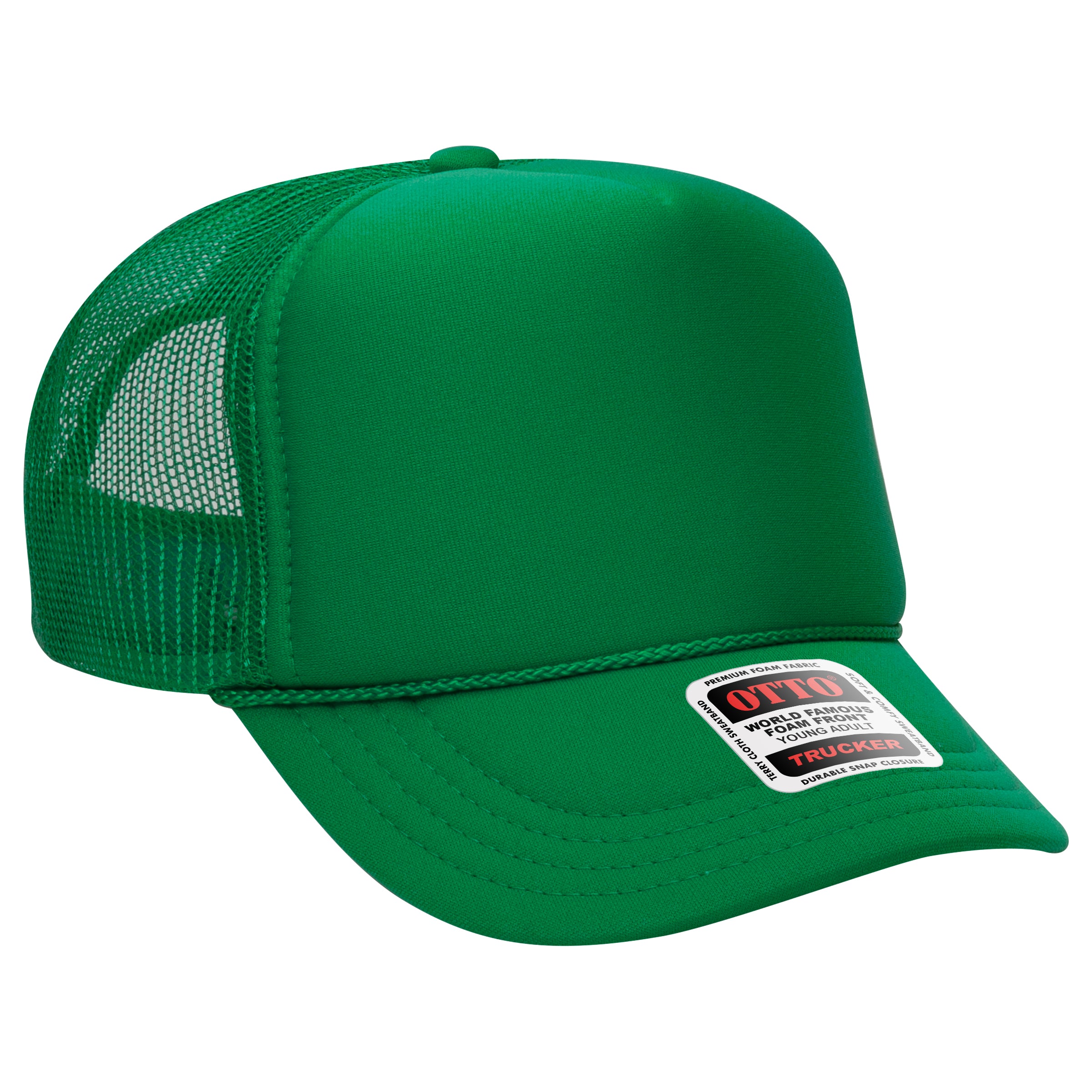 39-165 OTTO CAP 5 Panel High Crown Mesh Back Trucker Hat