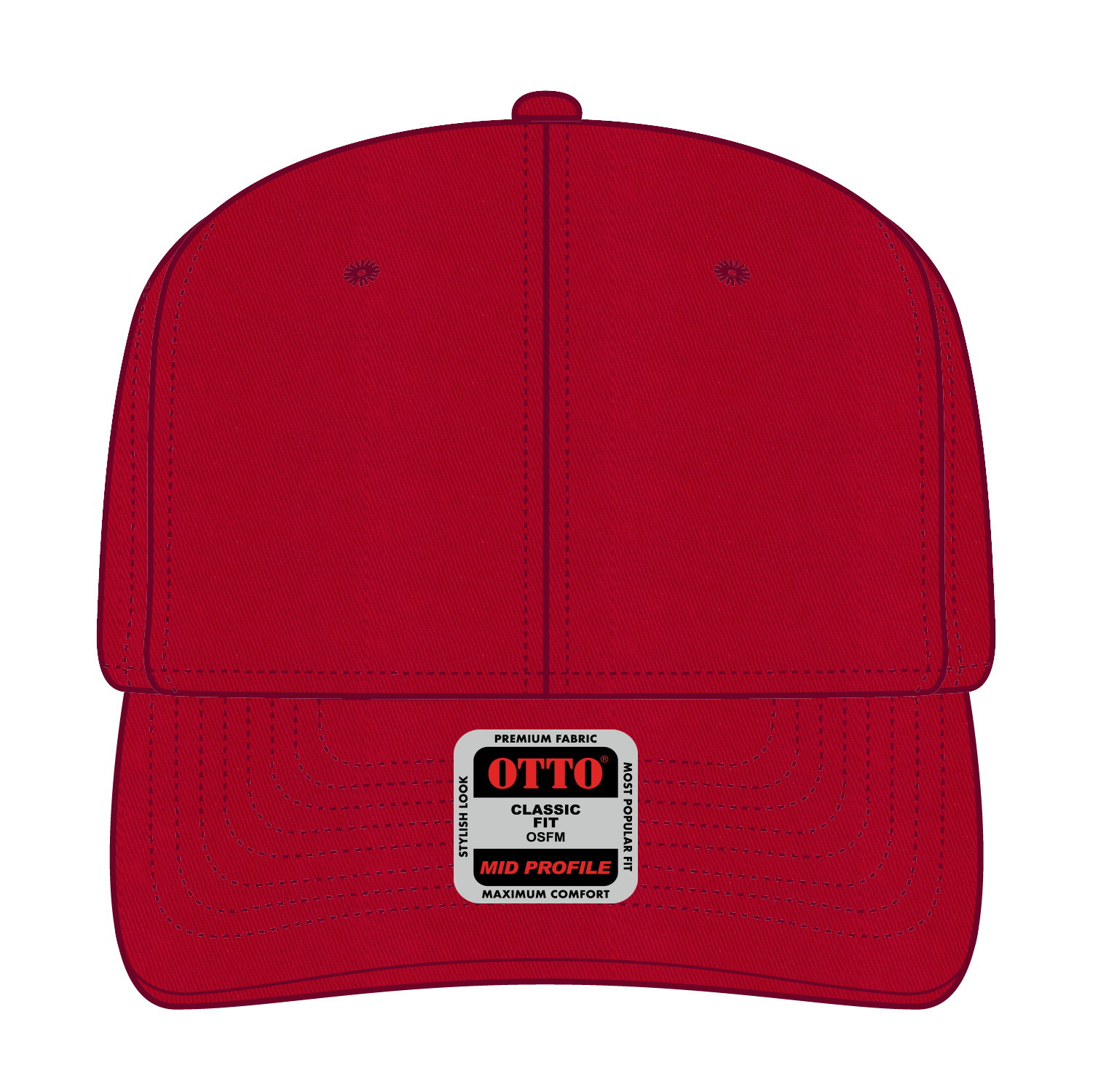 27-079 OTTO CAP 6 Panel Mid Profile Baseball Cap