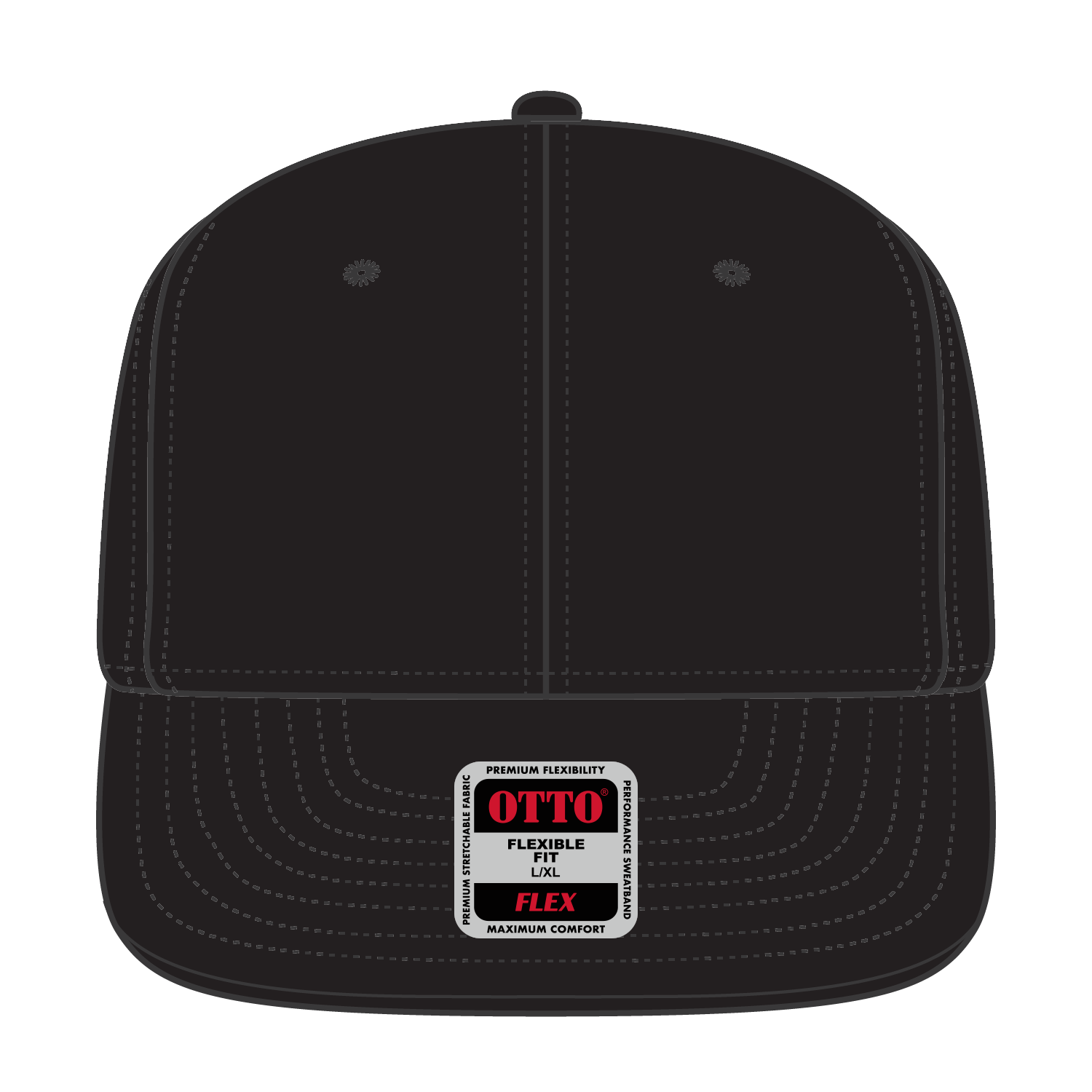 13-1329 OTTO CAP "OTTO FLEX" 6 Panel Mid Profile Style Baseball Cap
