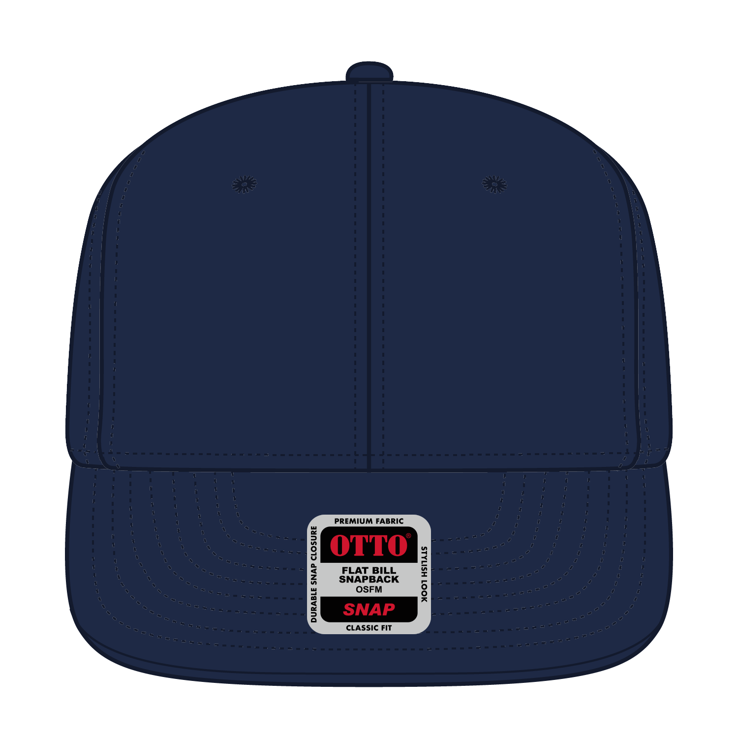 125-1038 OTTO CAP "OTTO SNAP" 6 Panel Mid Profile Snapback Hat