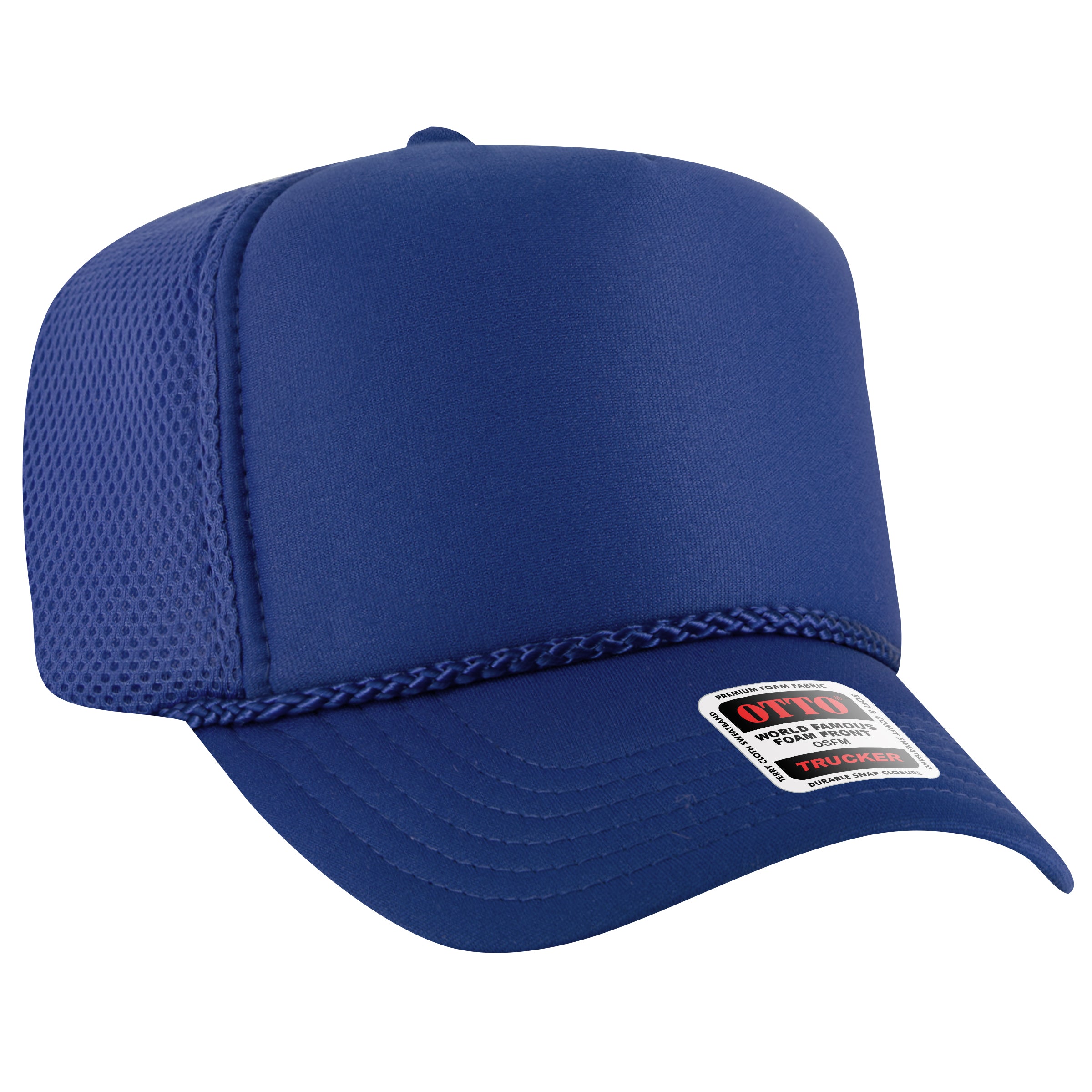 39-166 OTTO CAP 5 Panel High Crown Mesh Back Trucker Hat