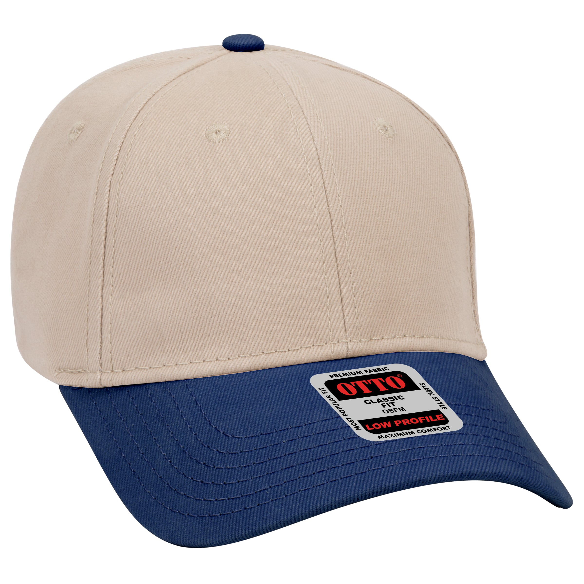 19-251 OTTO CAP 6 Panel Low Profile Baseball Cap