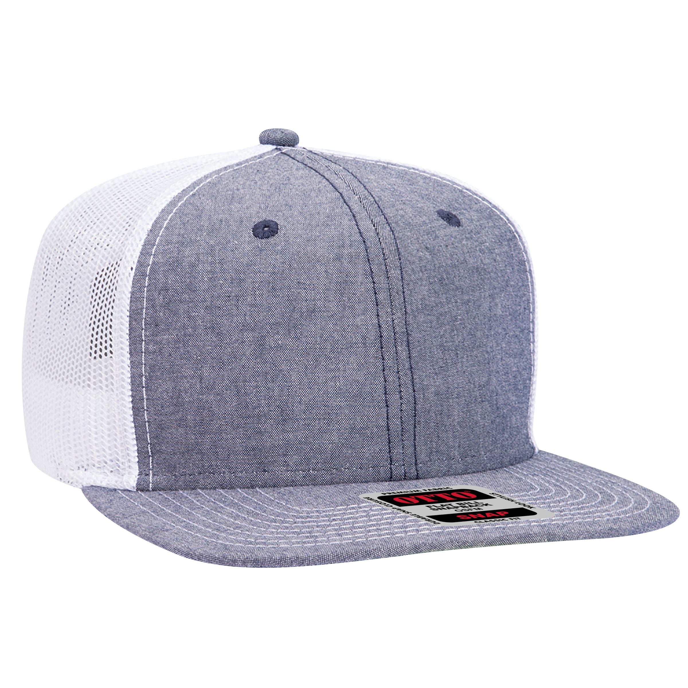 141-1070 OTTO CAP "OTTO SNAP" 6 Panel Pro Style Mesh Back Trucker Snapback Hat