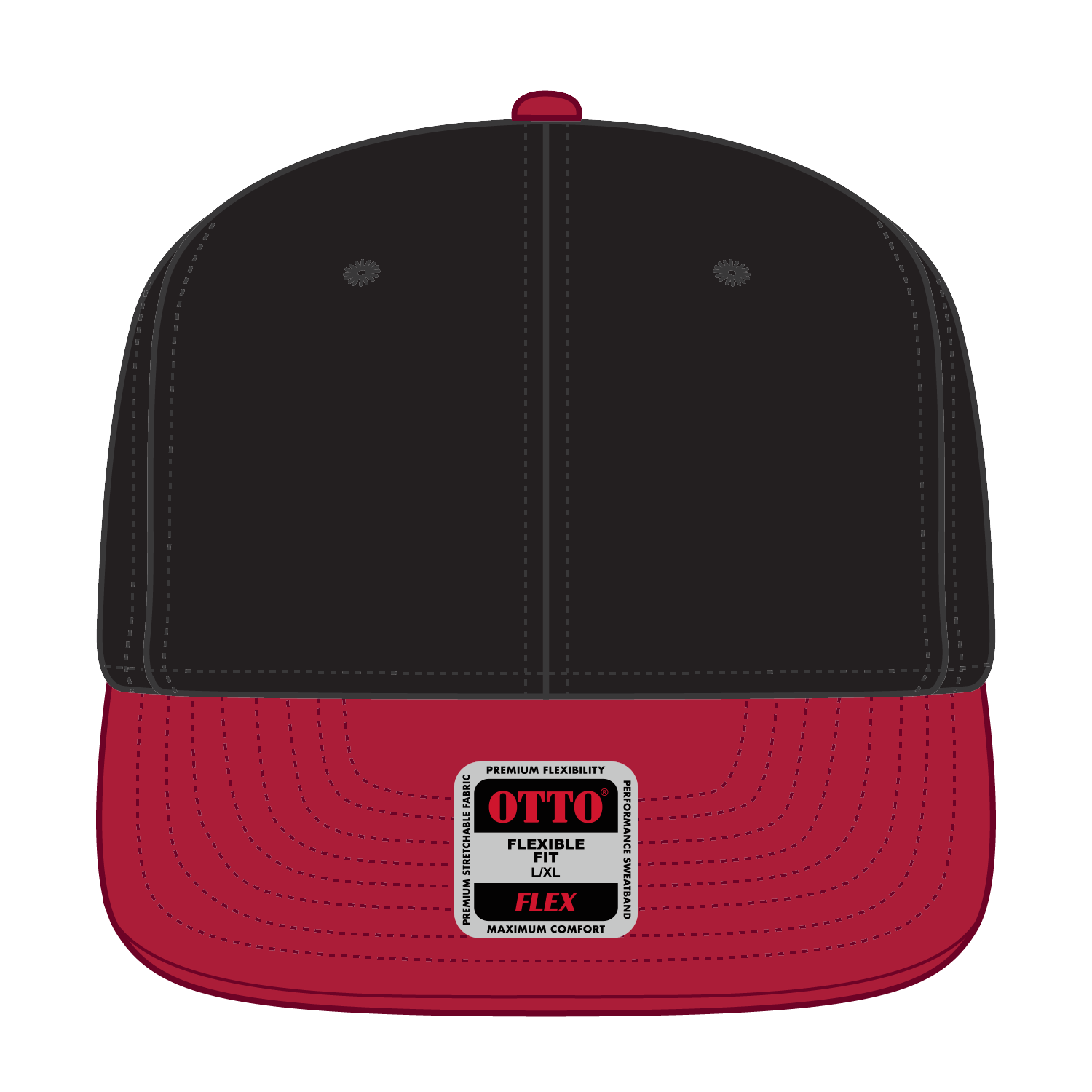 13-1329 OTTO CAP "OTTO FLEX" 6 Panel Mid Profile Style Baseball Cap